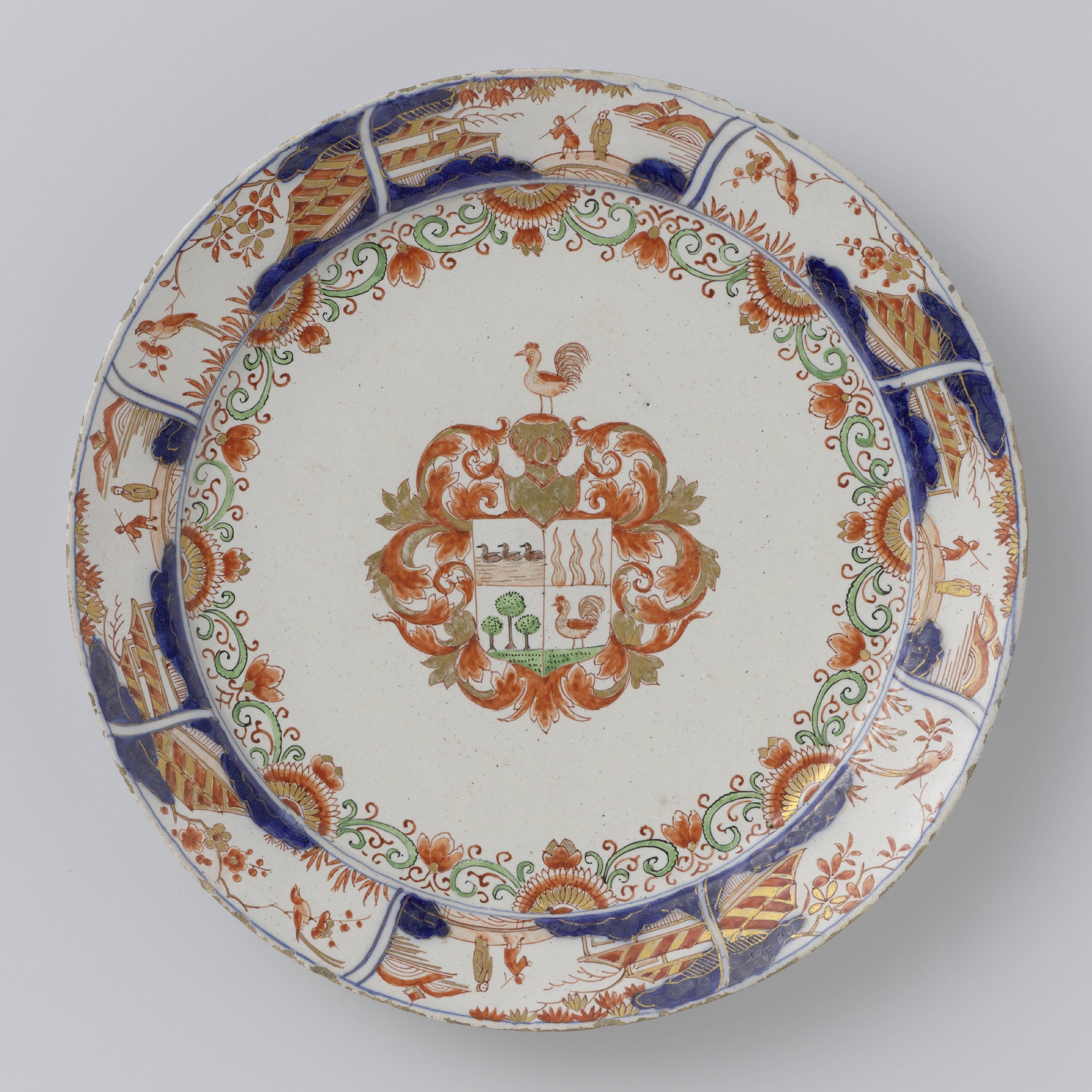 Bord met het wapen van Jan van Beuningen