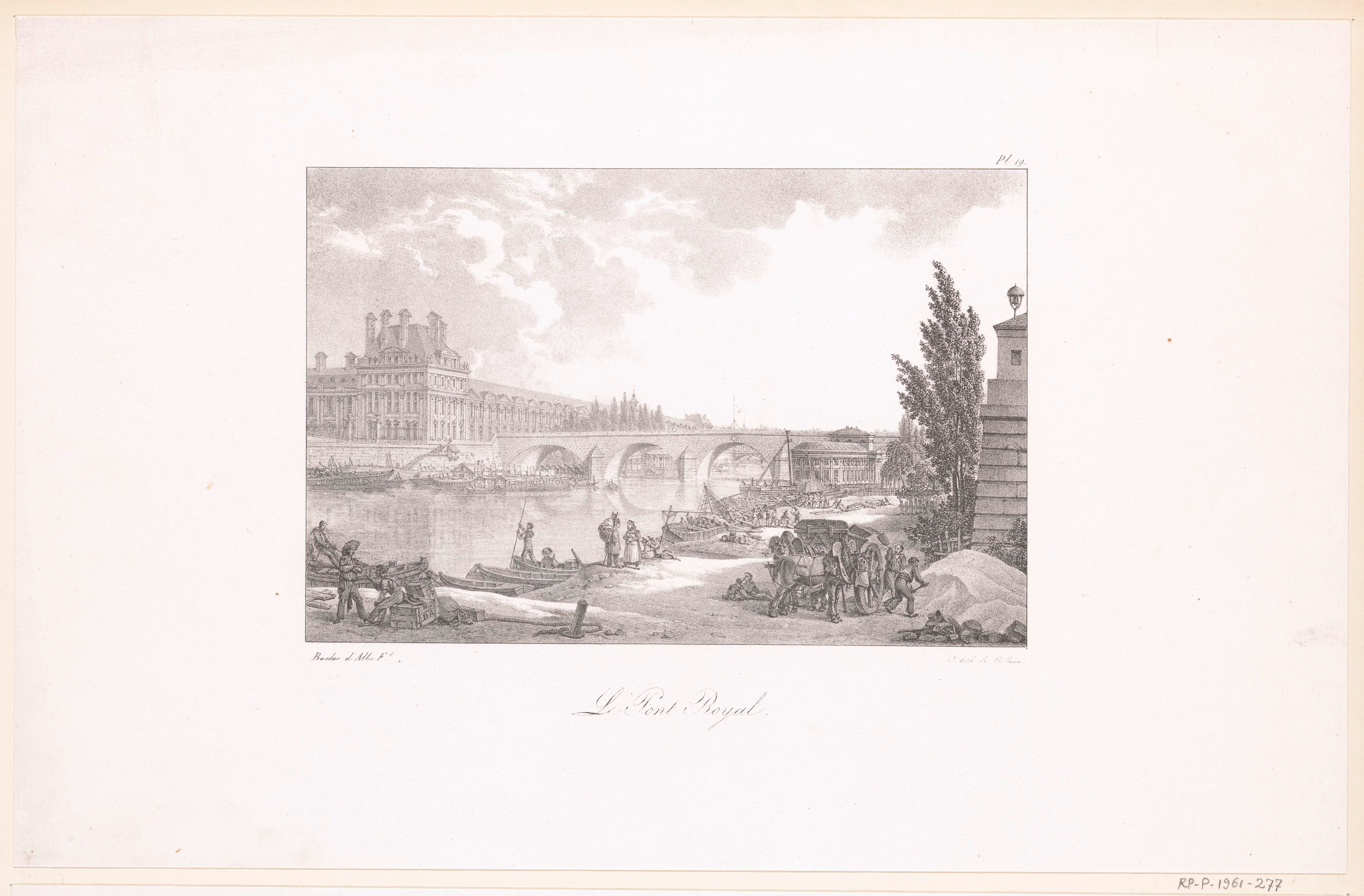Zicht op de Seine met de Pont Royal