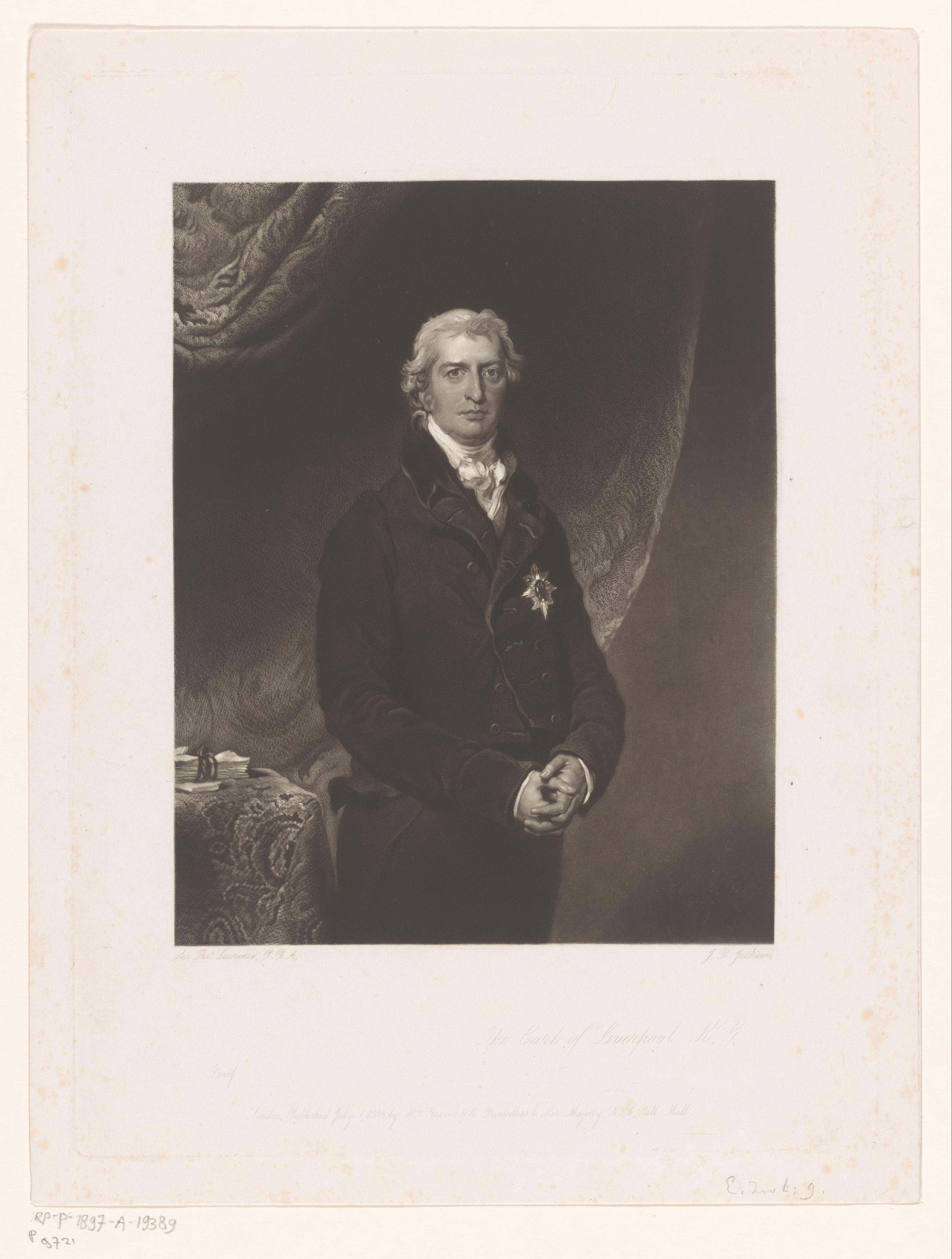 Portret van Robert Banks Jenkinson