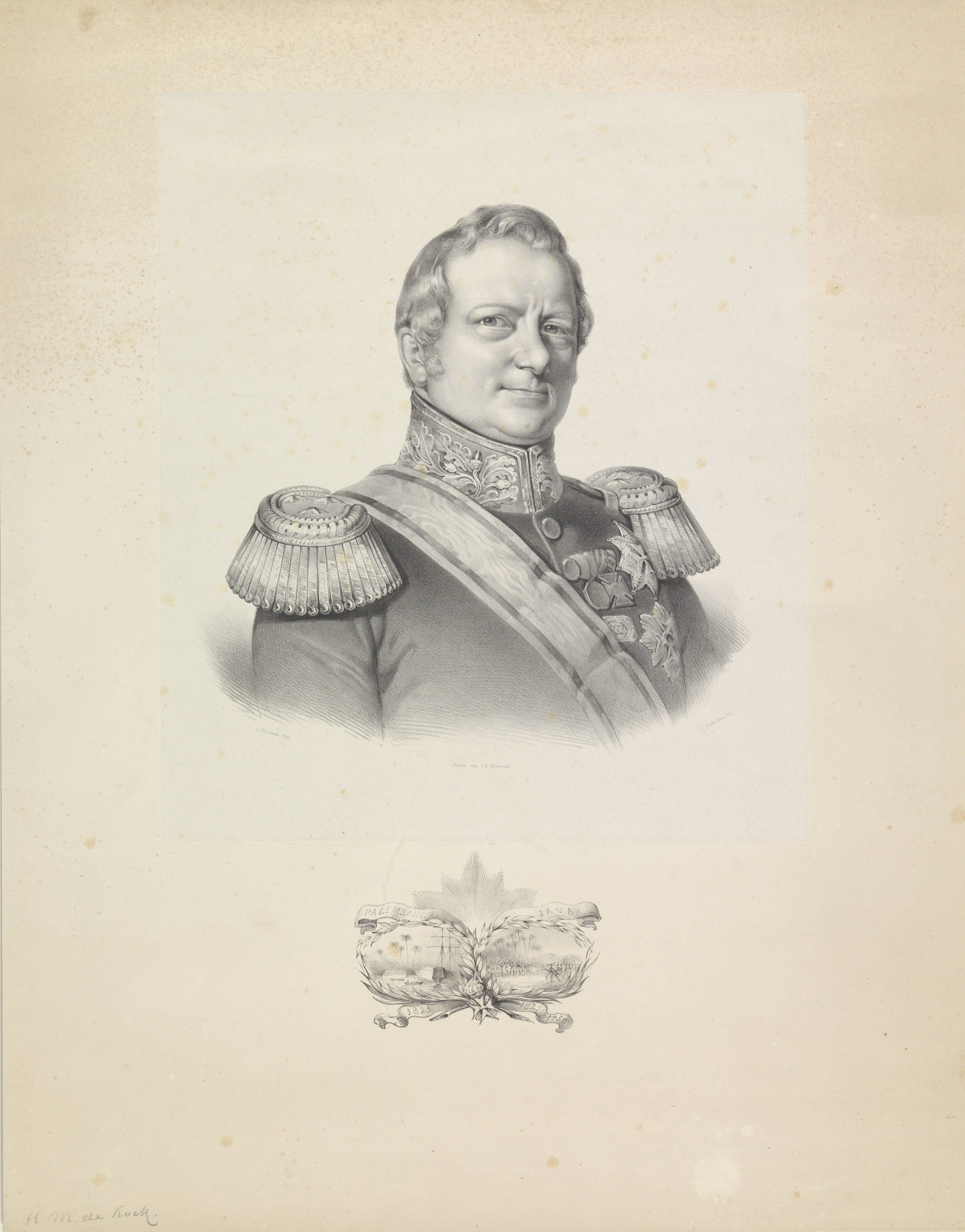 Portret van Hendrik Merkus de Kock