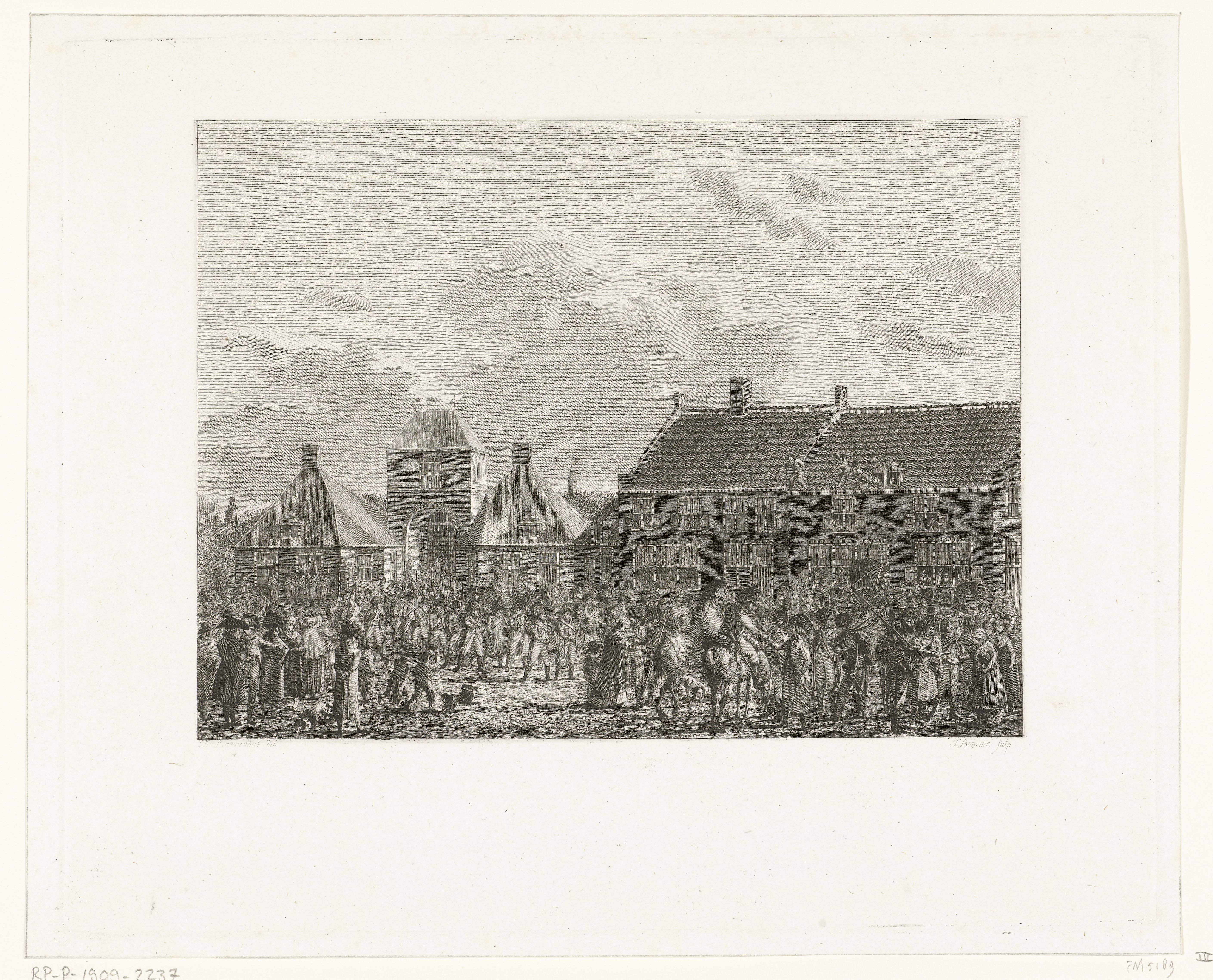 Franse troepen trekken Breda binnen, 1793