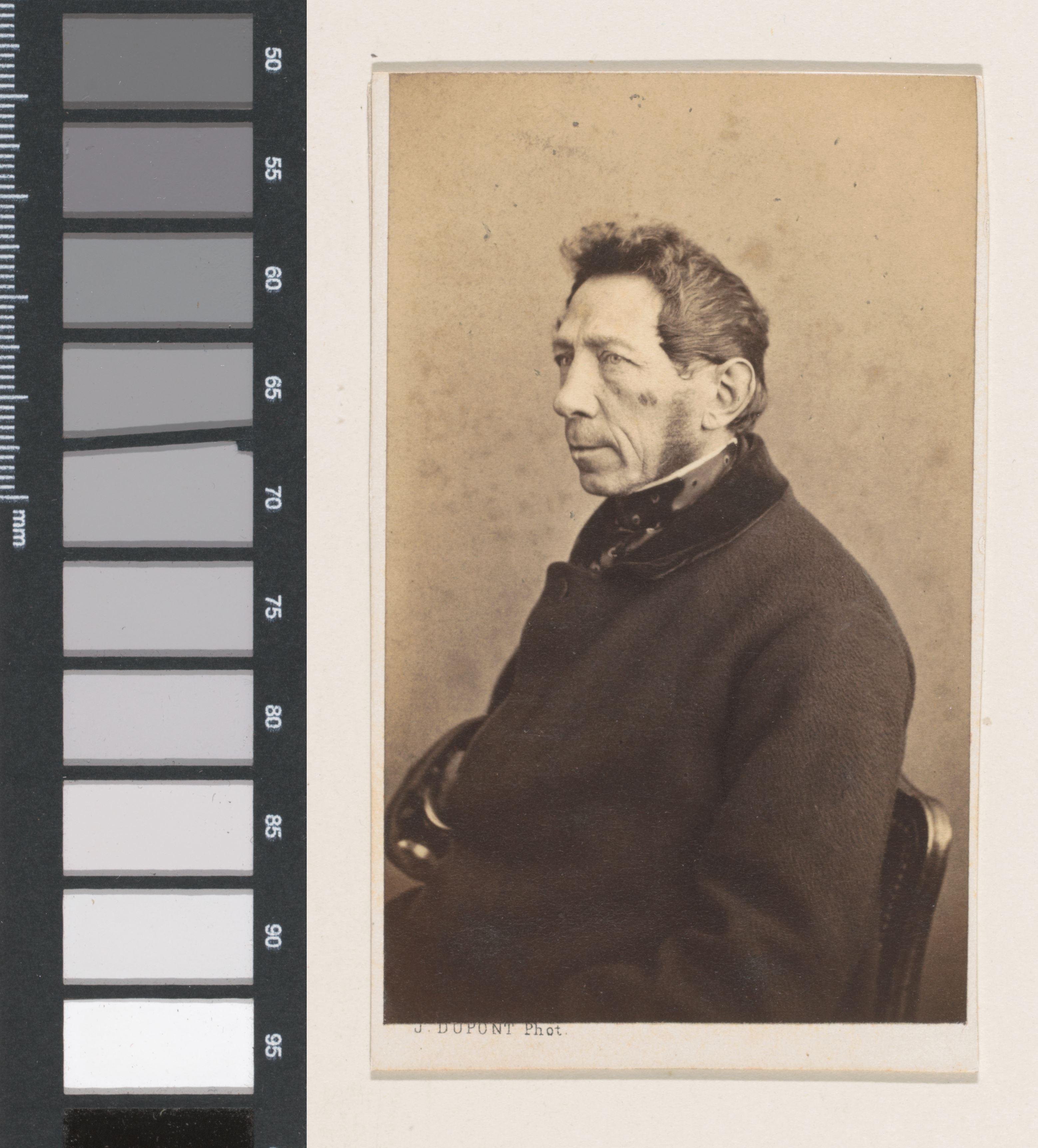 Portret van de schilder Fuchs, halffiguur