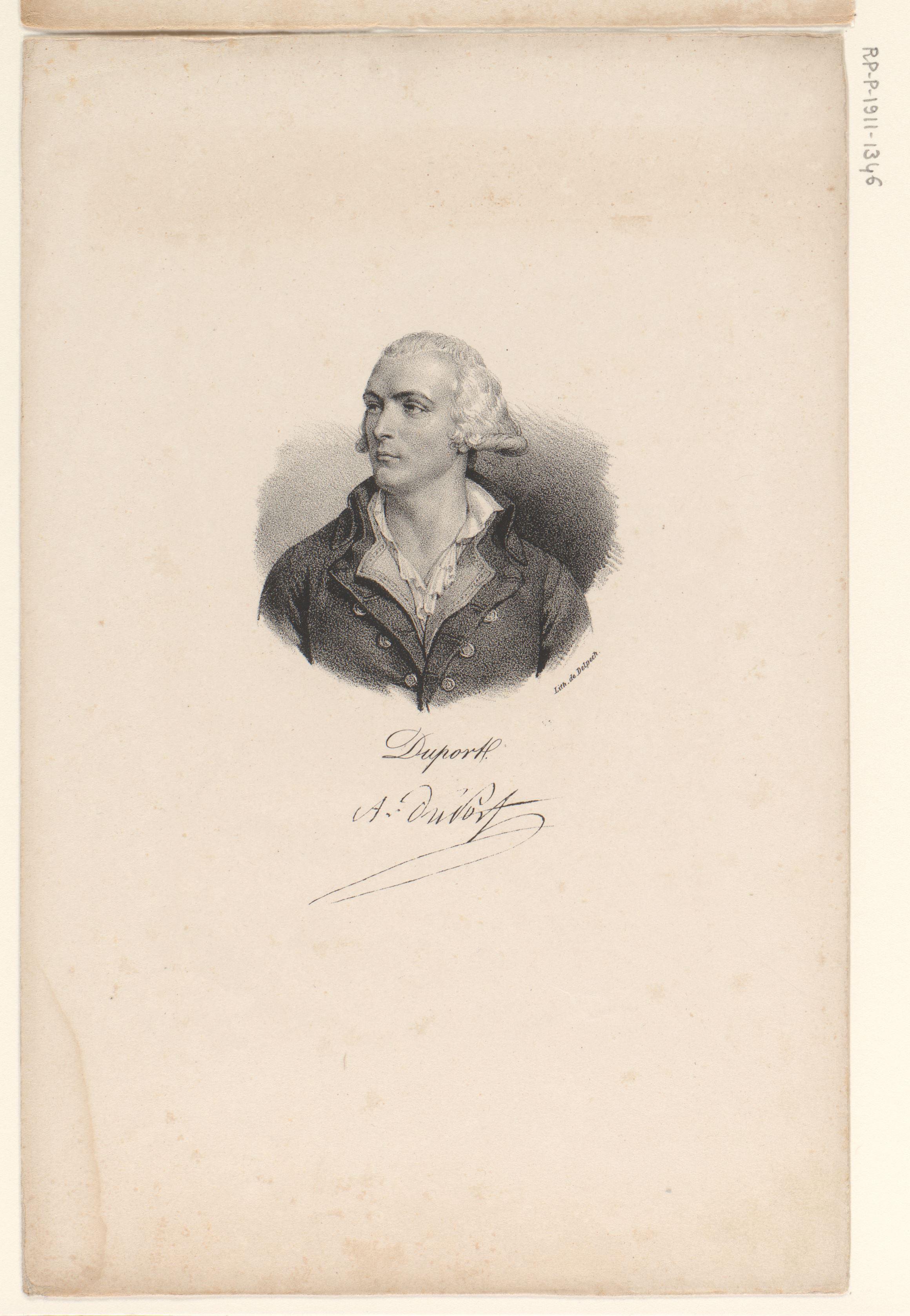 Portret van Adrien Duport