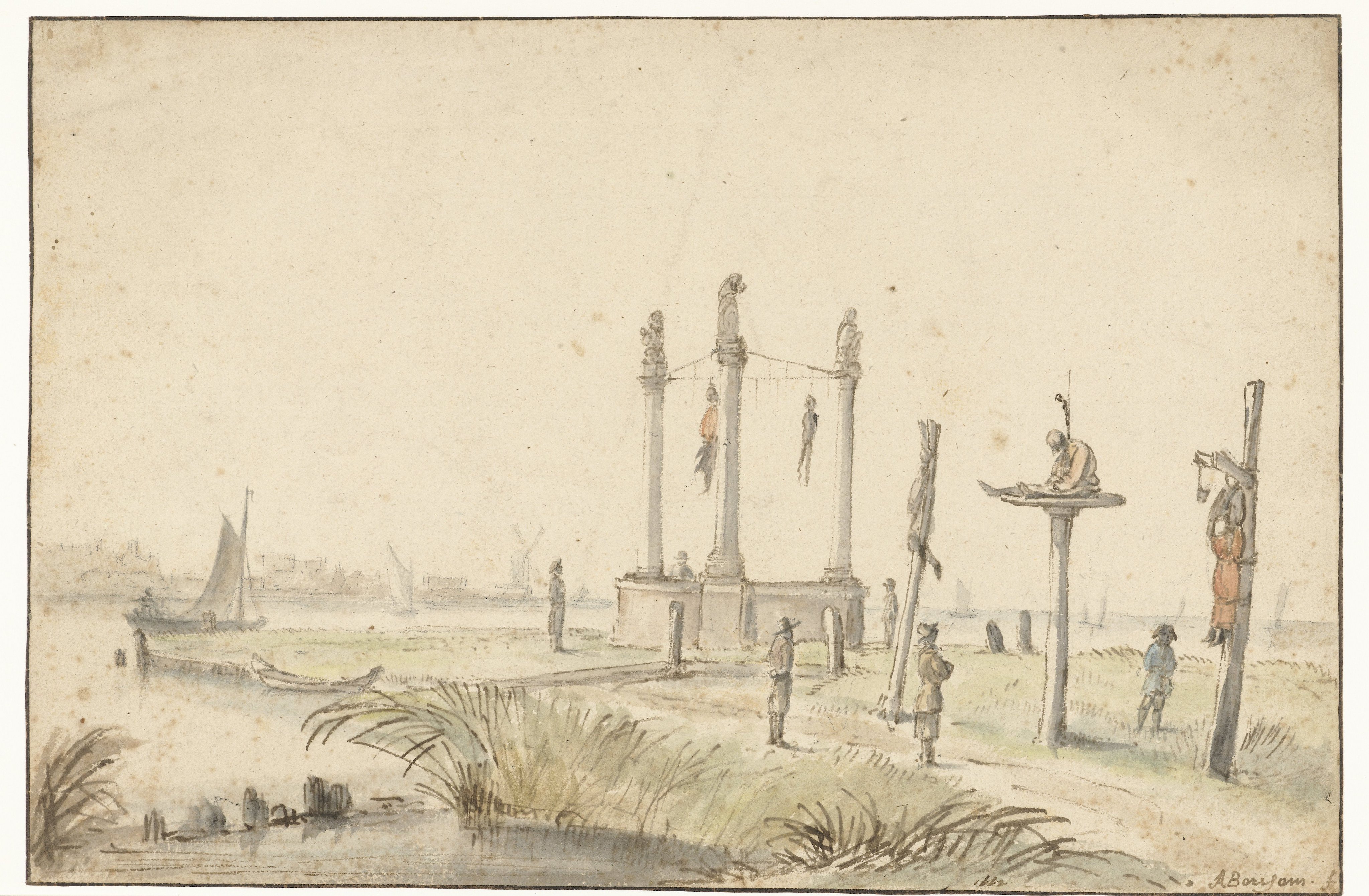 Galgenveld aan de rand van de Volewijk