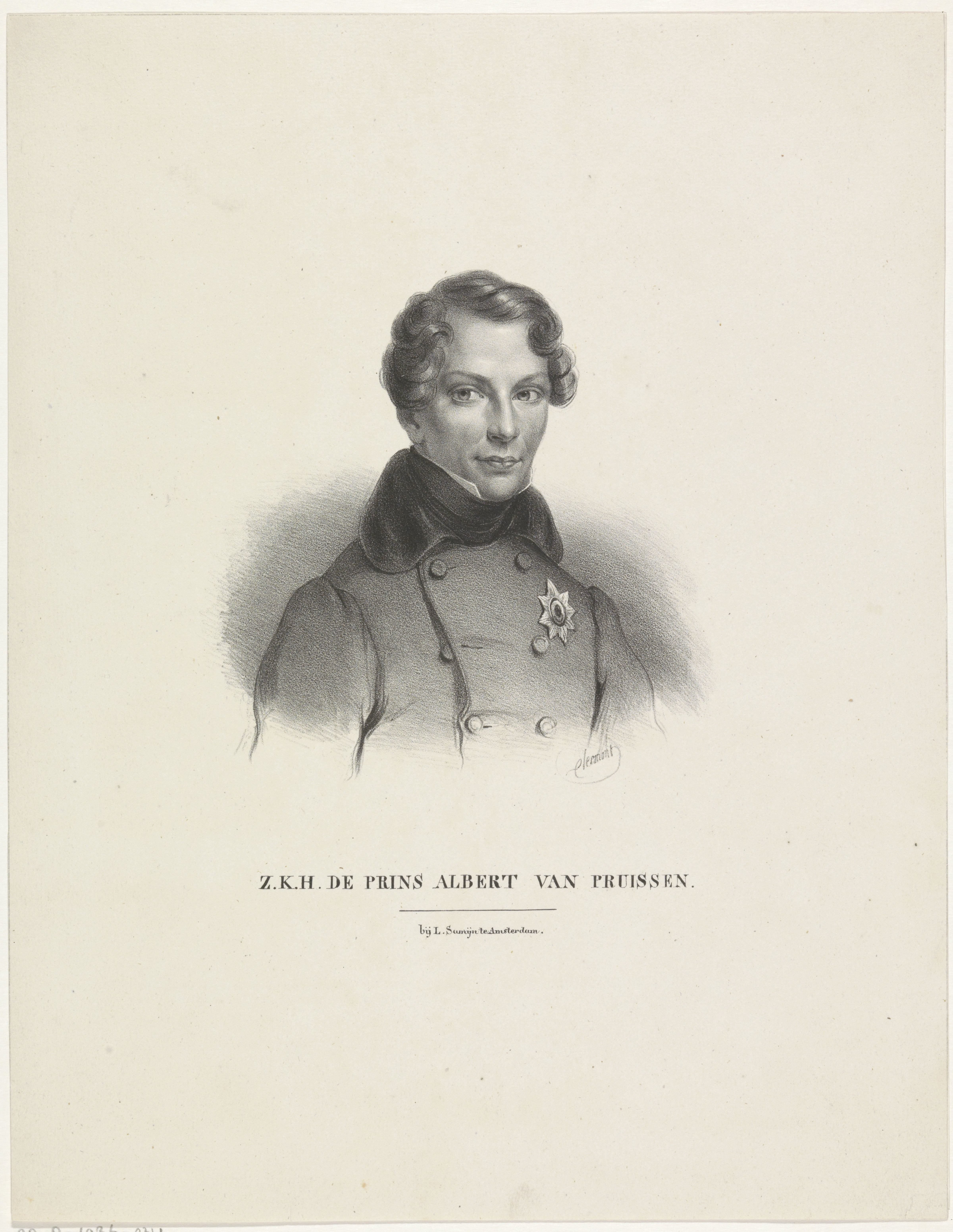 Portret van Prins Albert van Pruisen