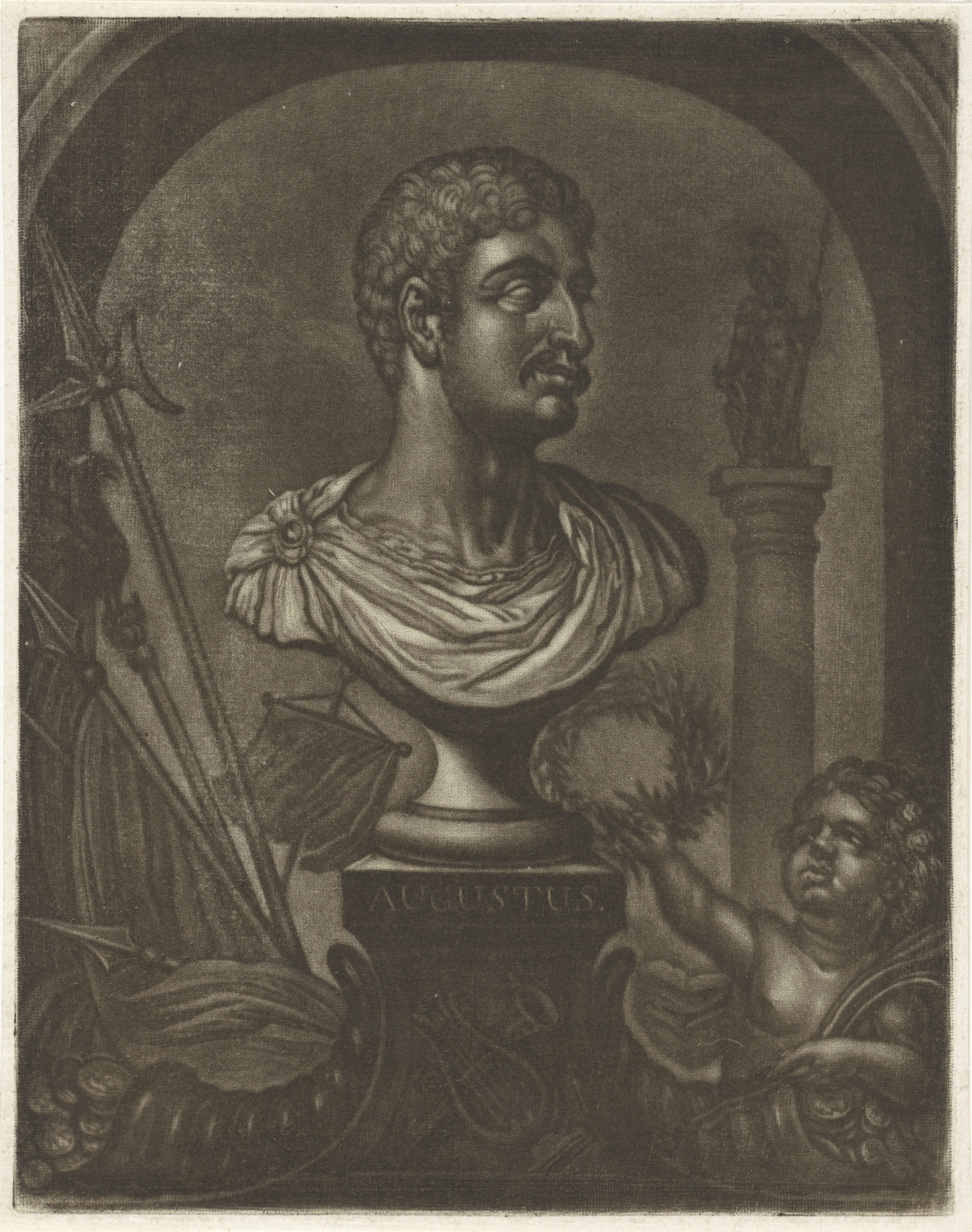 Buste van keizer Augustus