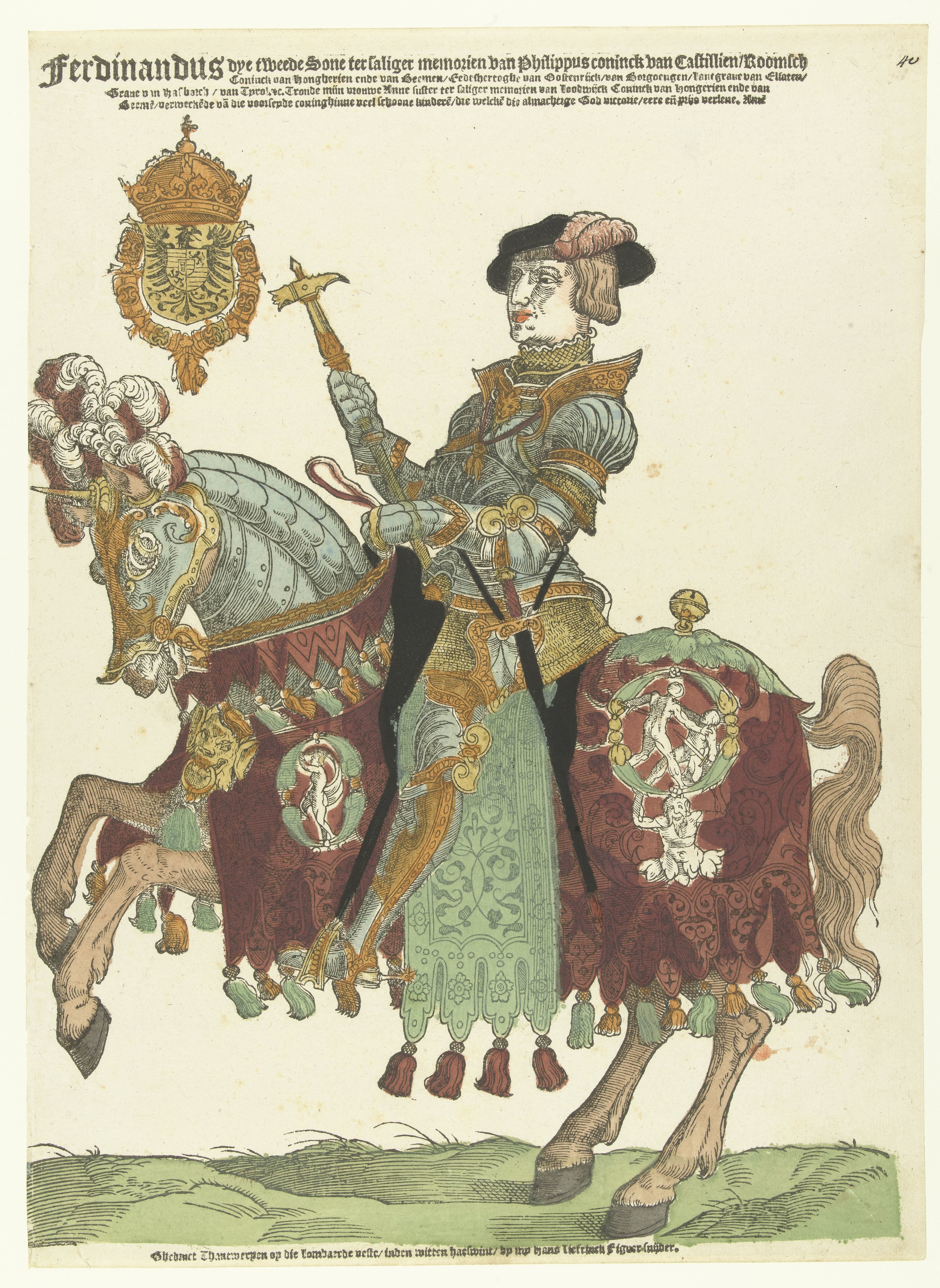 Ruiterportret van keizer Ferdinand I