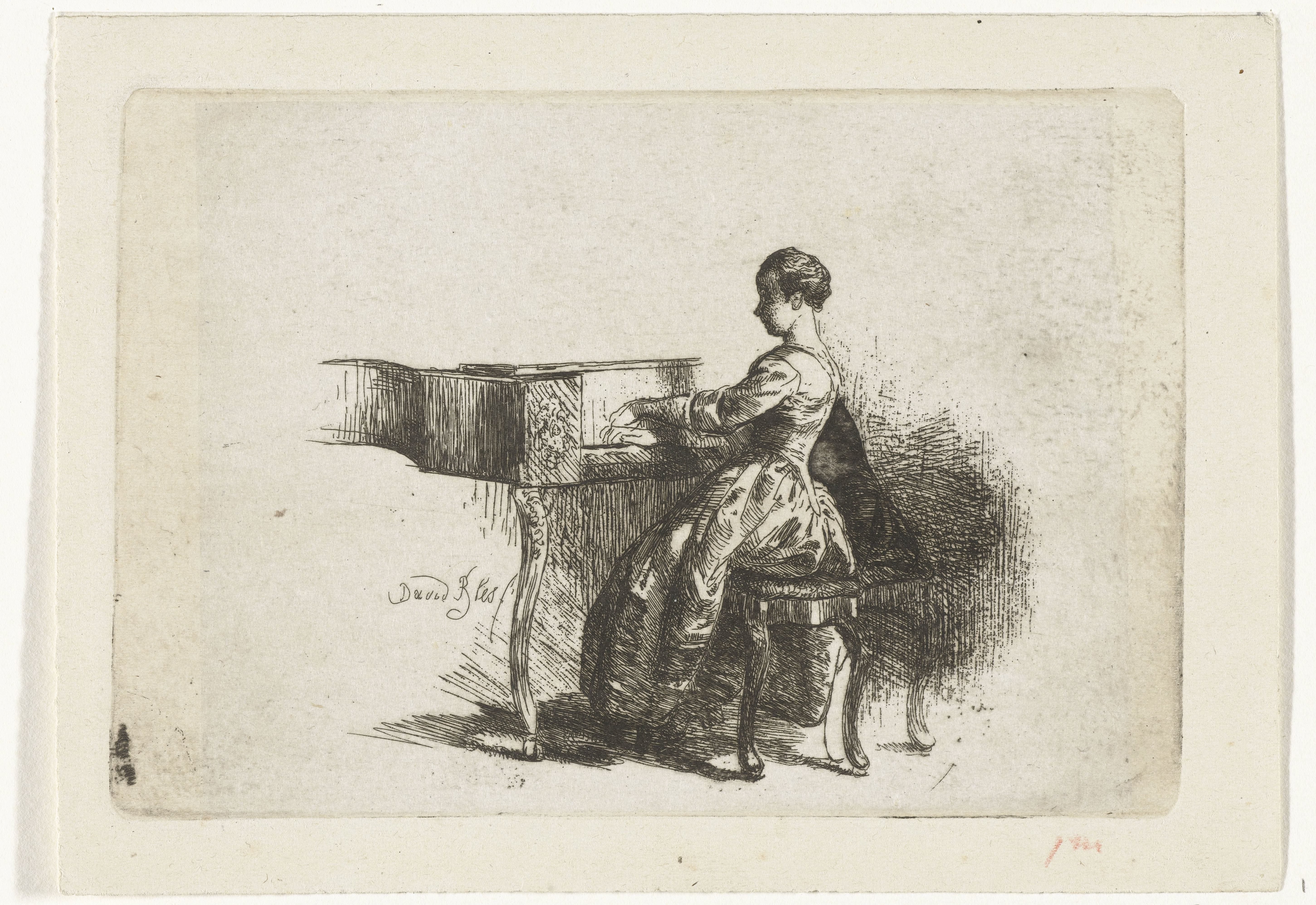Meisje aan de piano