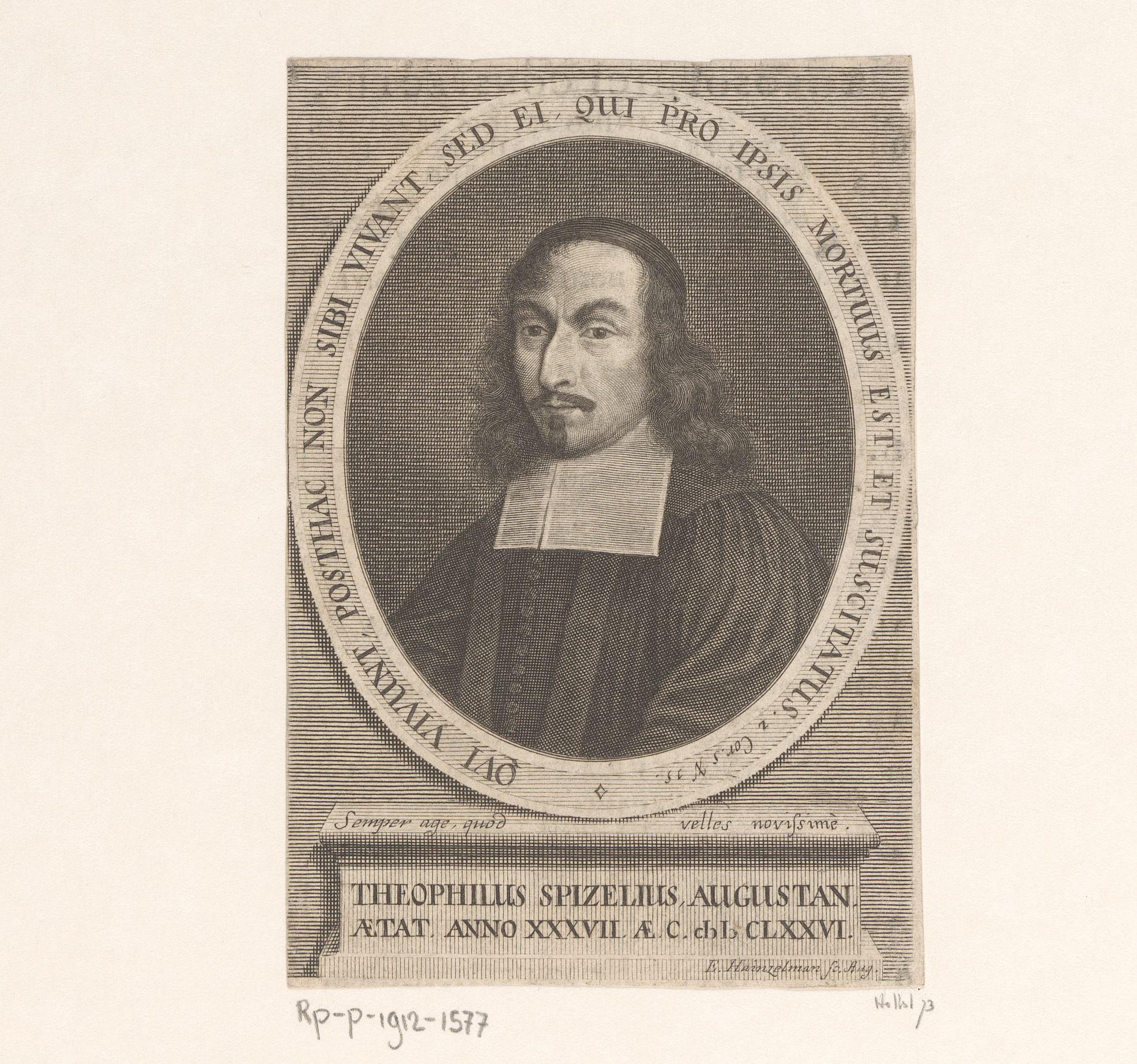 Portret van Gottlieb Spitzel