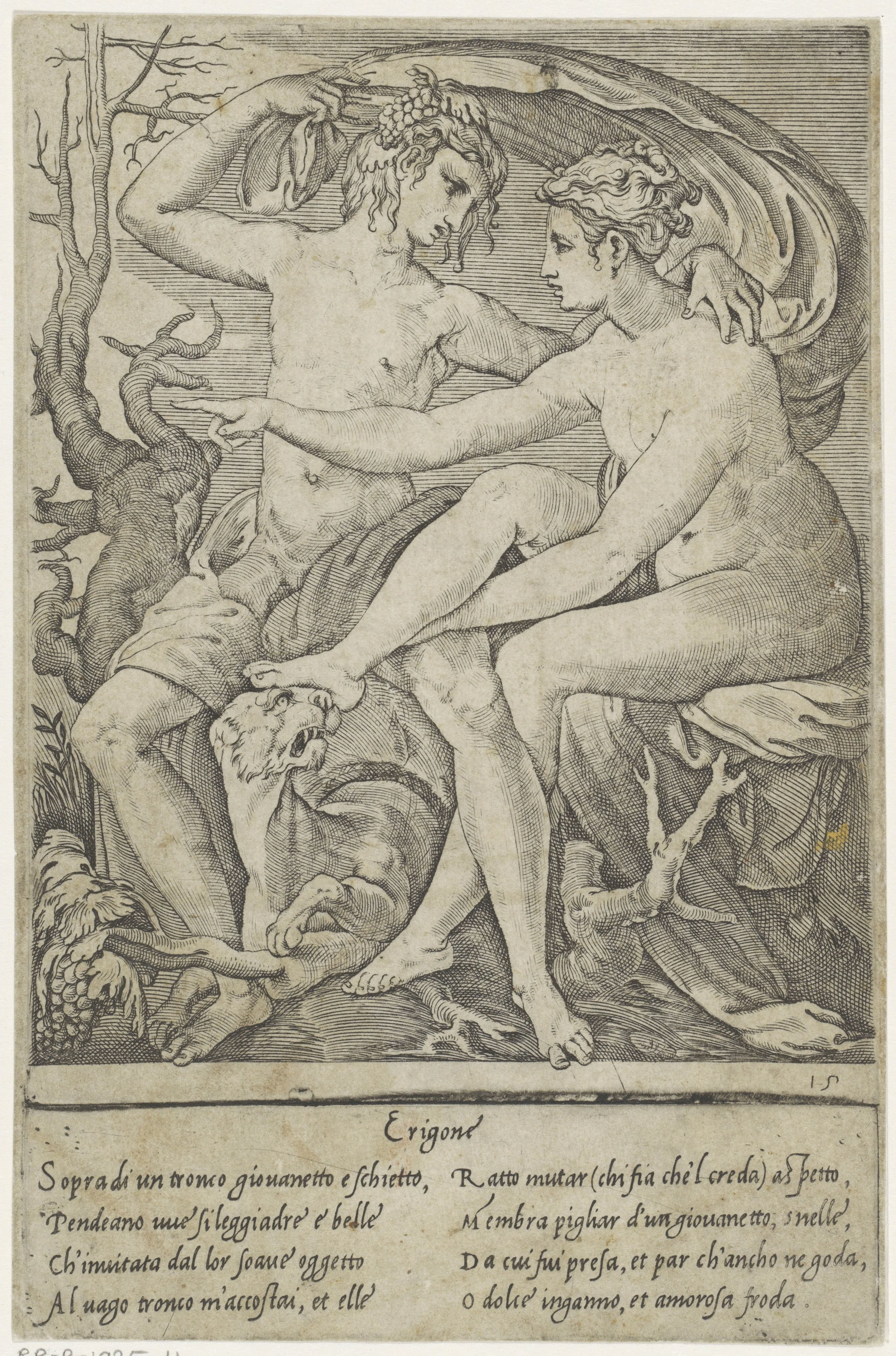 Bacchus en Erigone