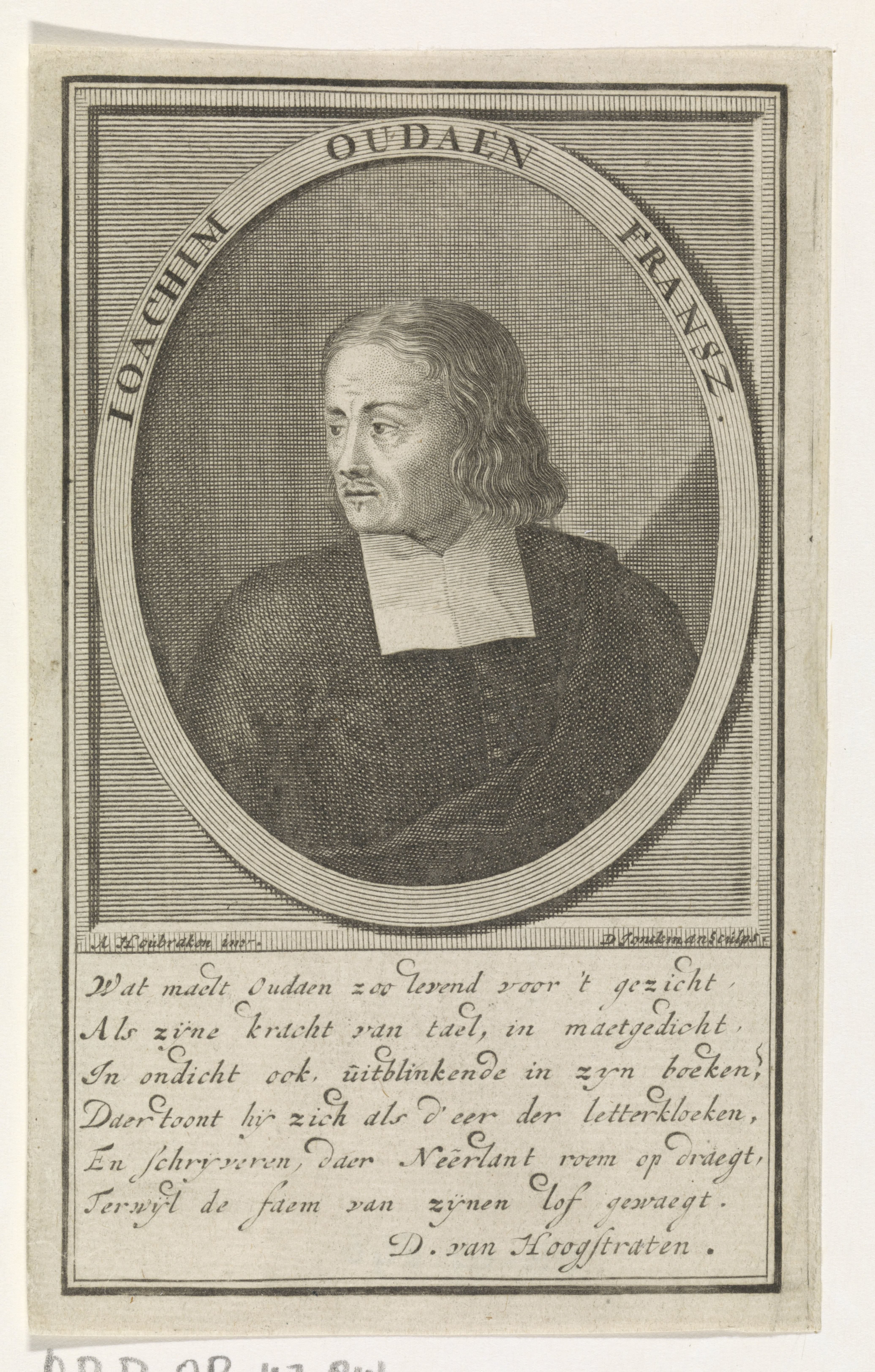 Portret van Joachim Oudaan