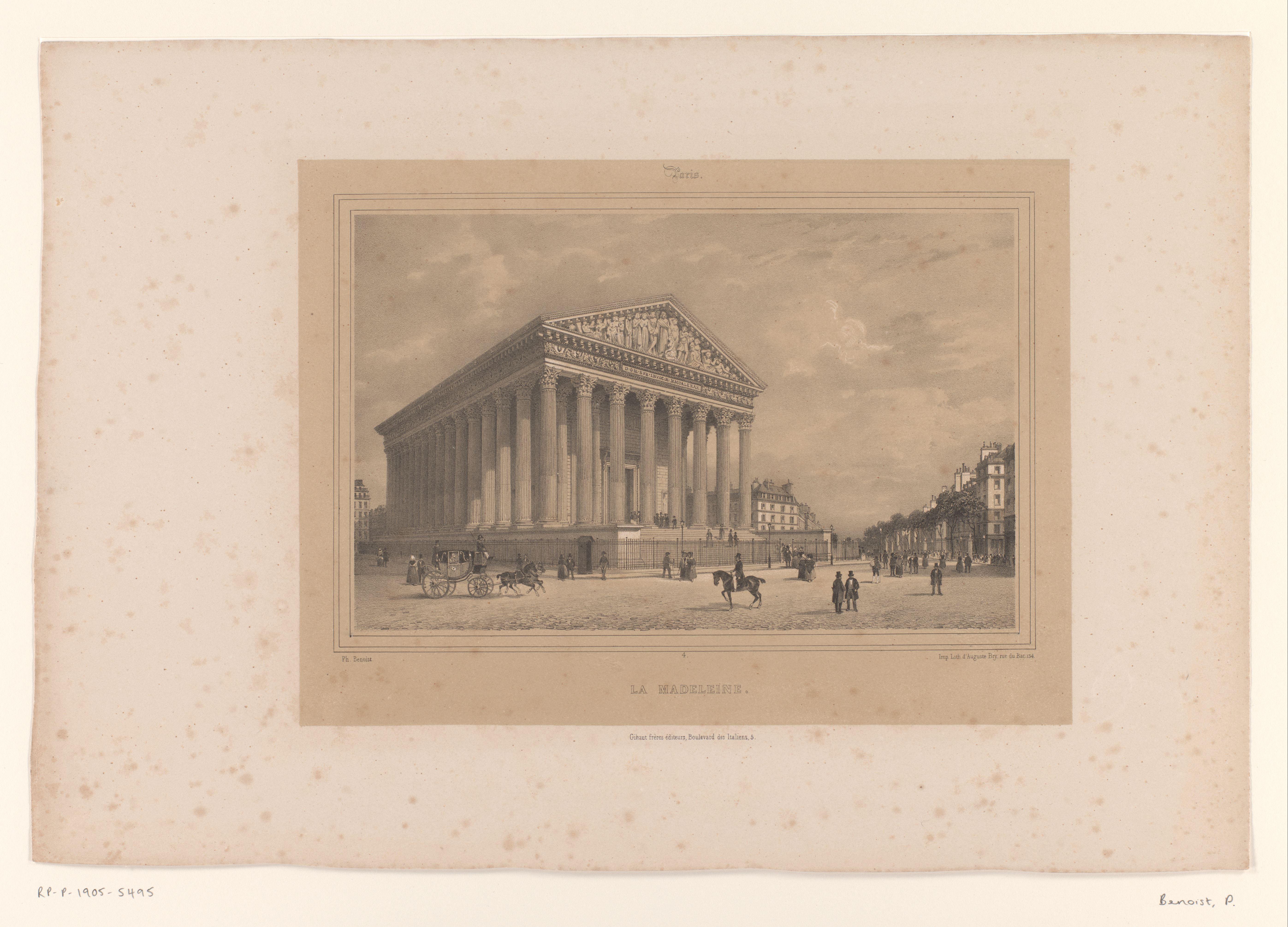 Zicht op La Madeleine