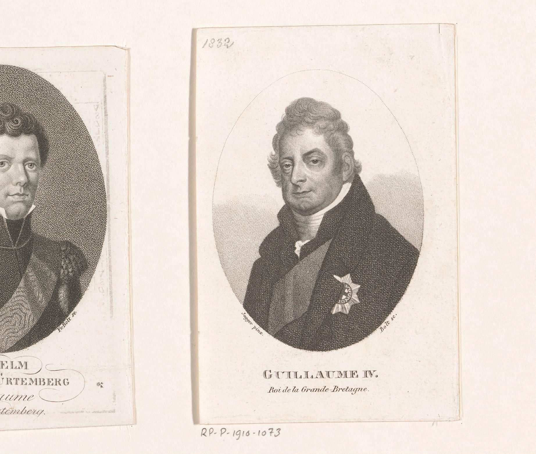 Portret van Willem IV Hendrik, koning van Groot-Brittannië en Hannover