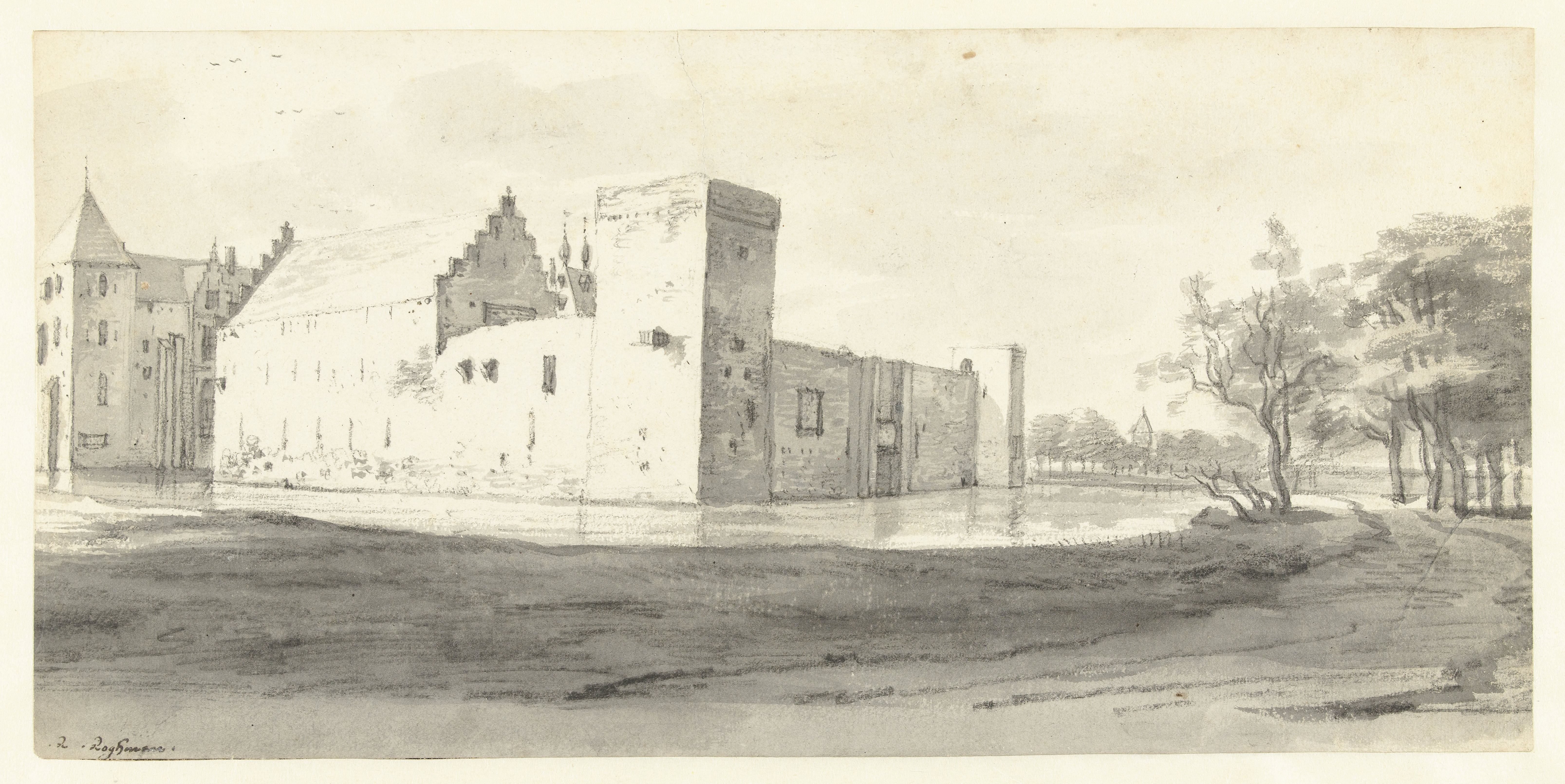 View of Huis te Langerak, with its Outer Defences