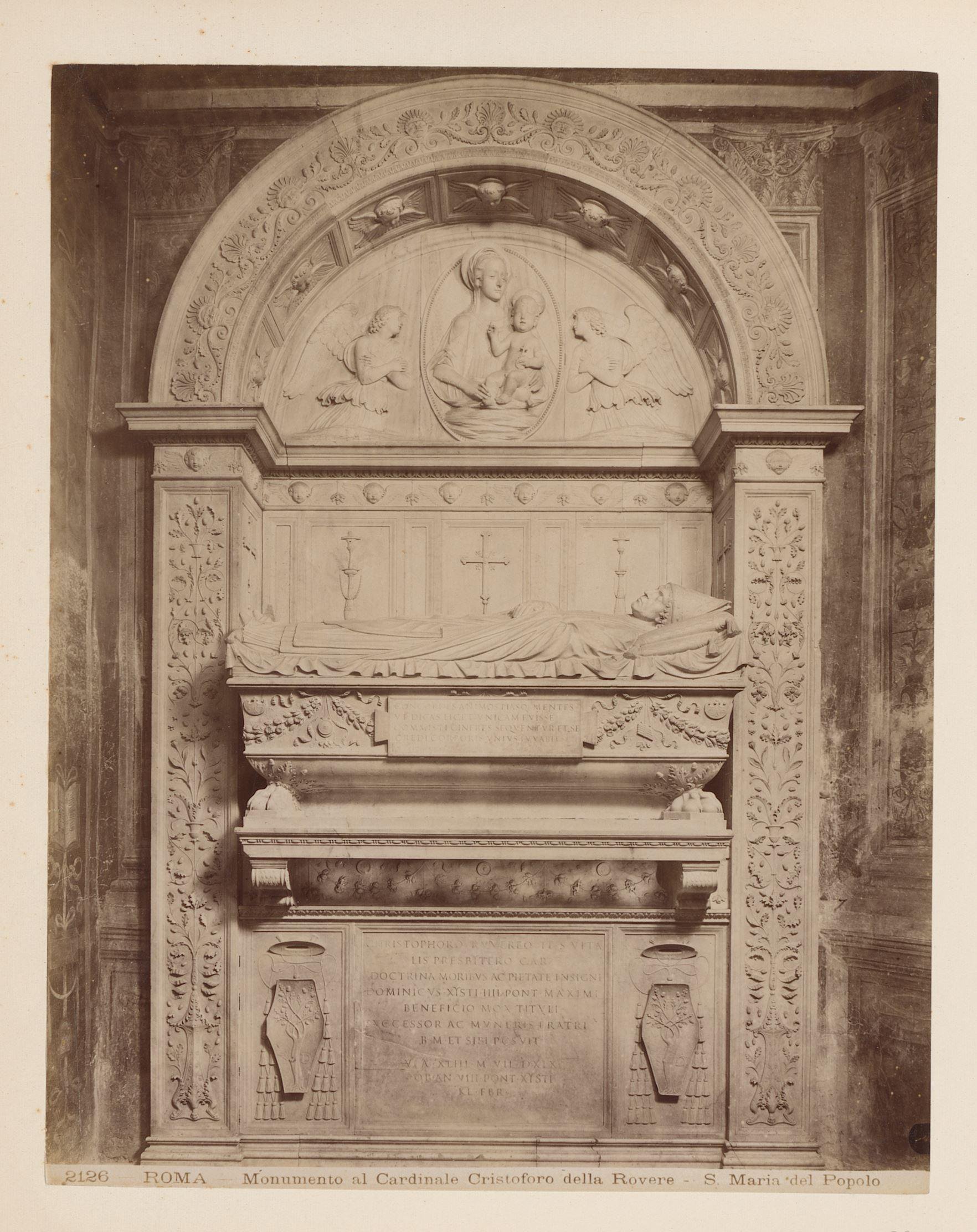 Grafmonument van kardinaal Cristoforo della Rovere in de Santa Maria del Popolo te Rome
