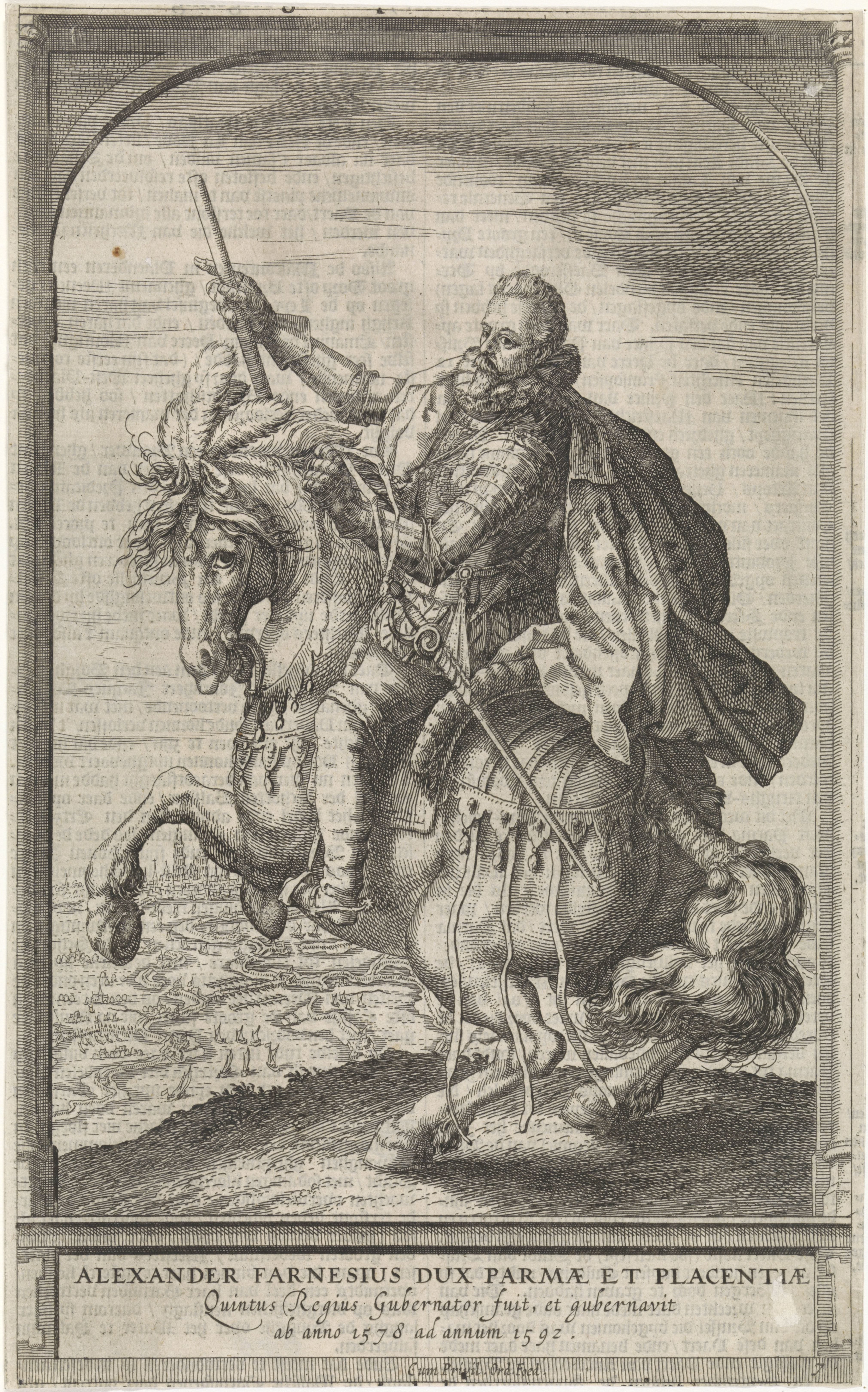 Ruiterportret van Alessandro Farnese, hertog van Parma
