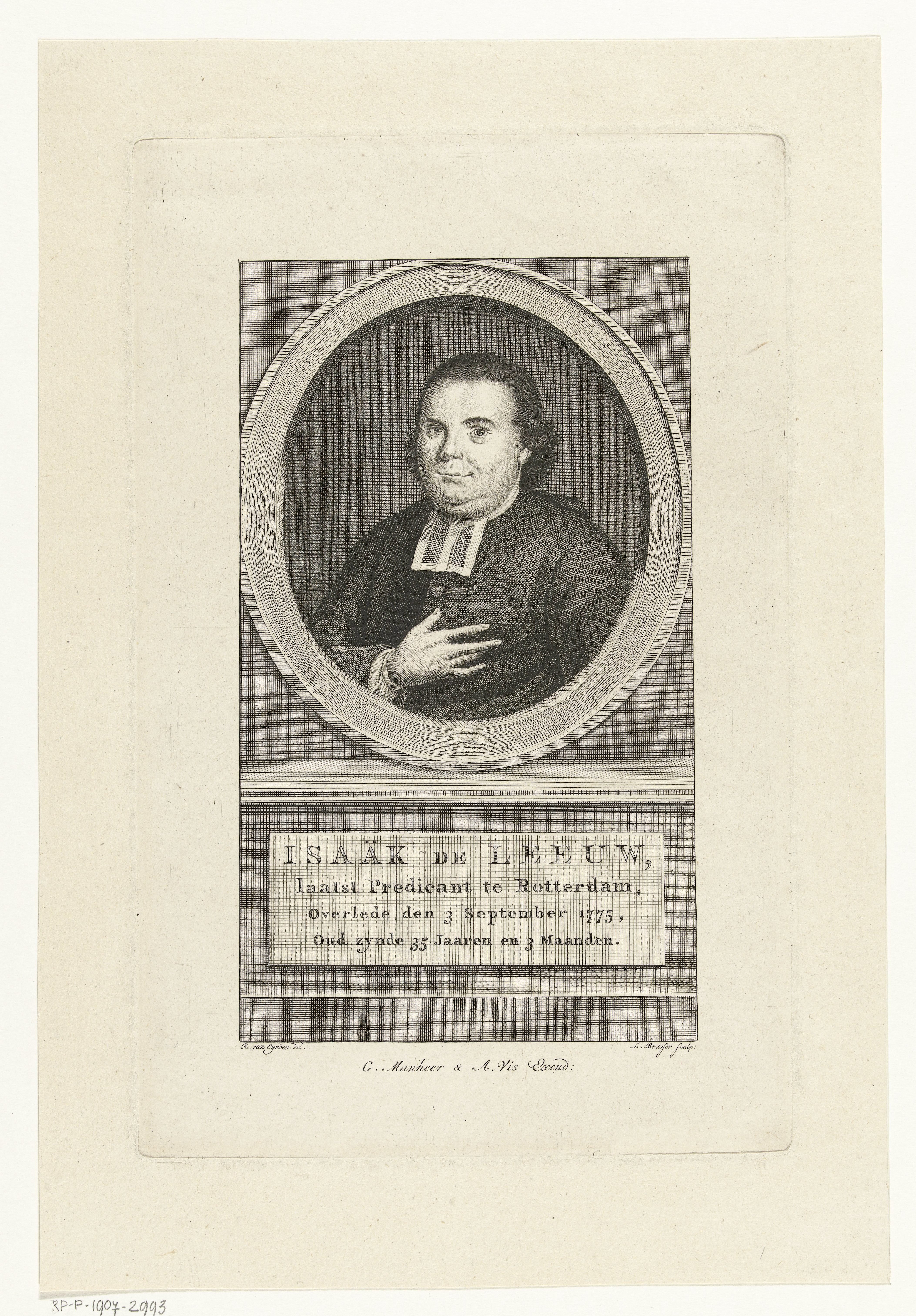 Portret van Isaäc de Leeuw