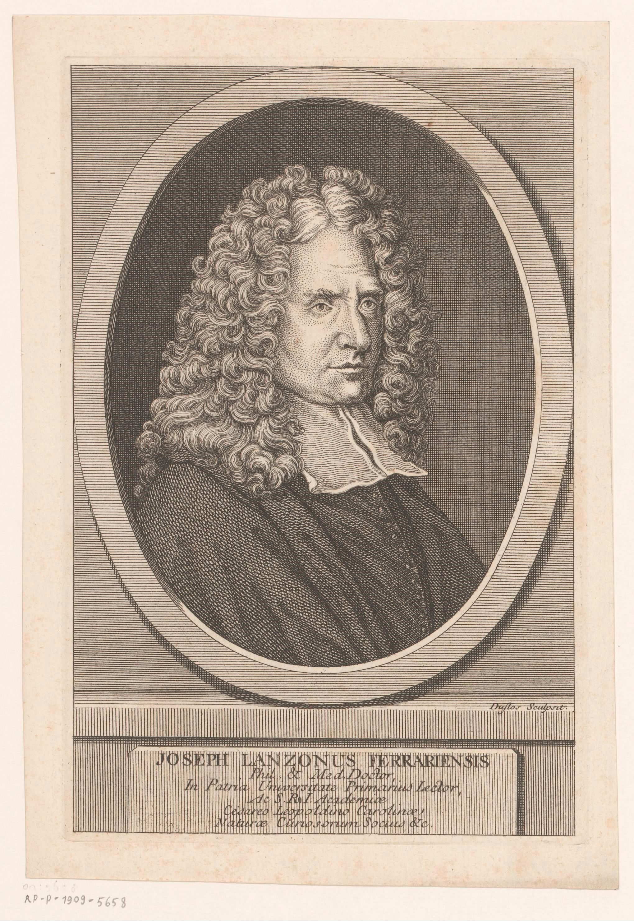 Portret van Giuseppe Lanzoni
