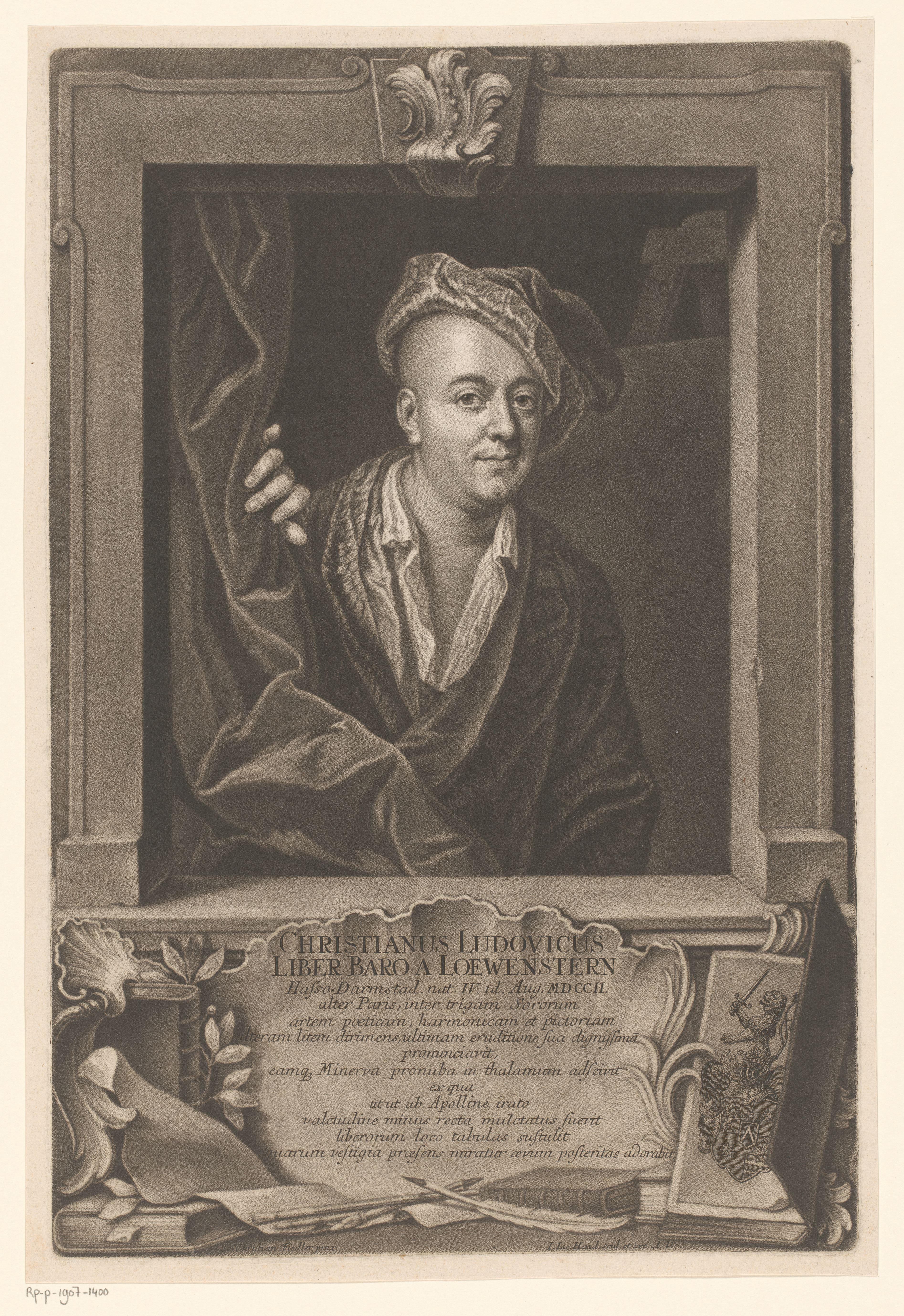 Portret van Christian Ludwig von Löwenstern