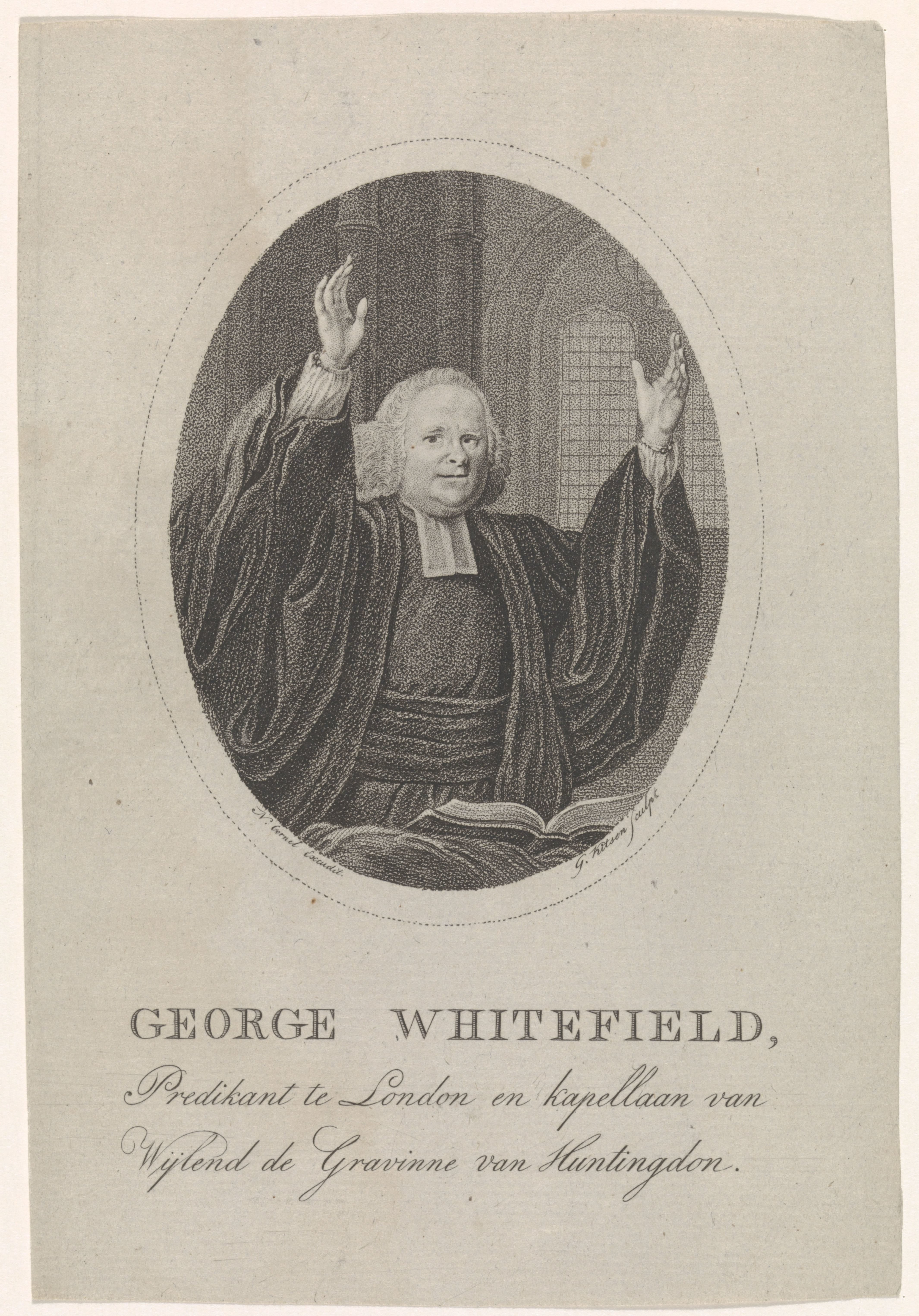 Portret van George Whitefield