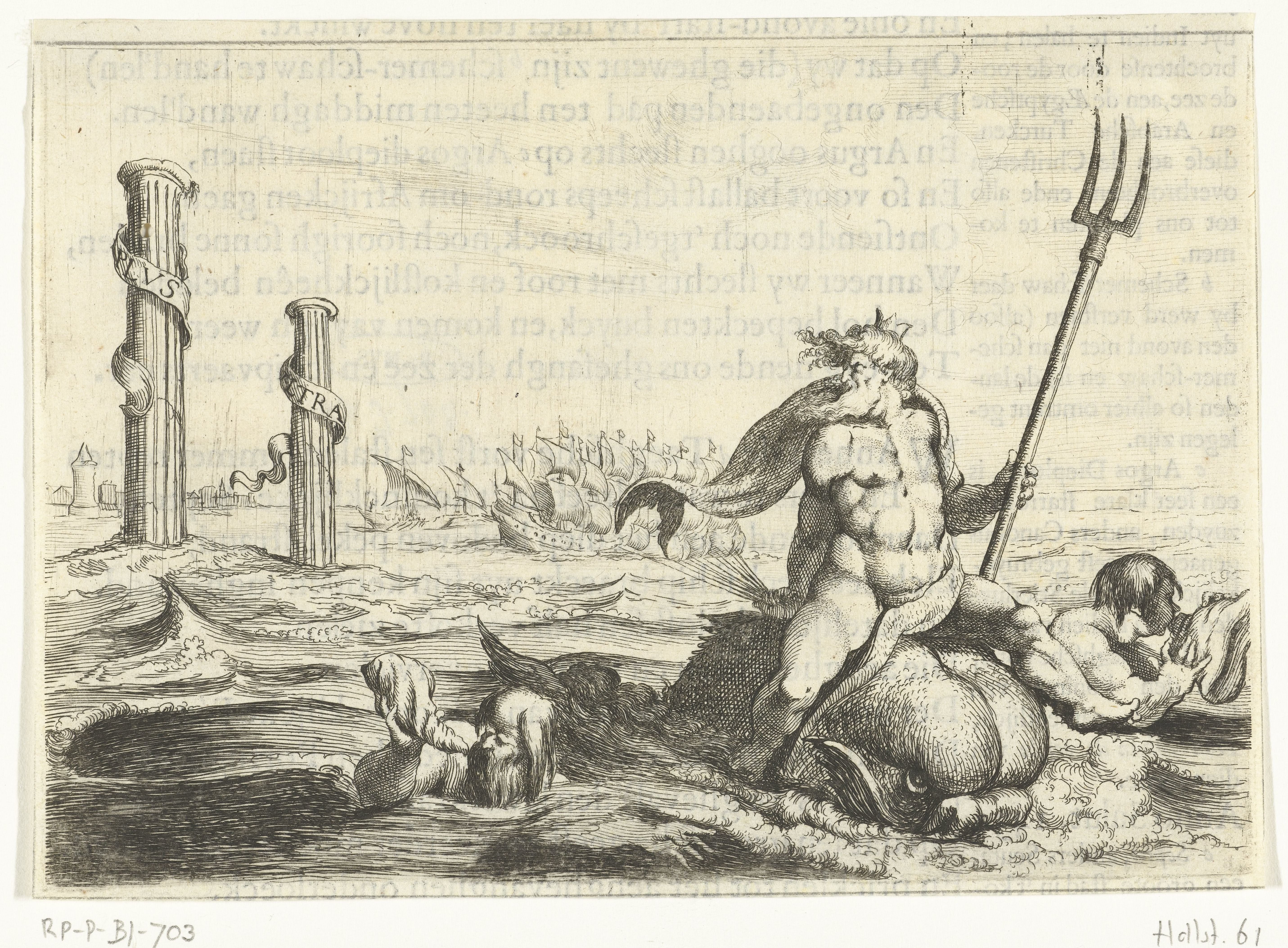 Neptunus met de zuilen van Hercules