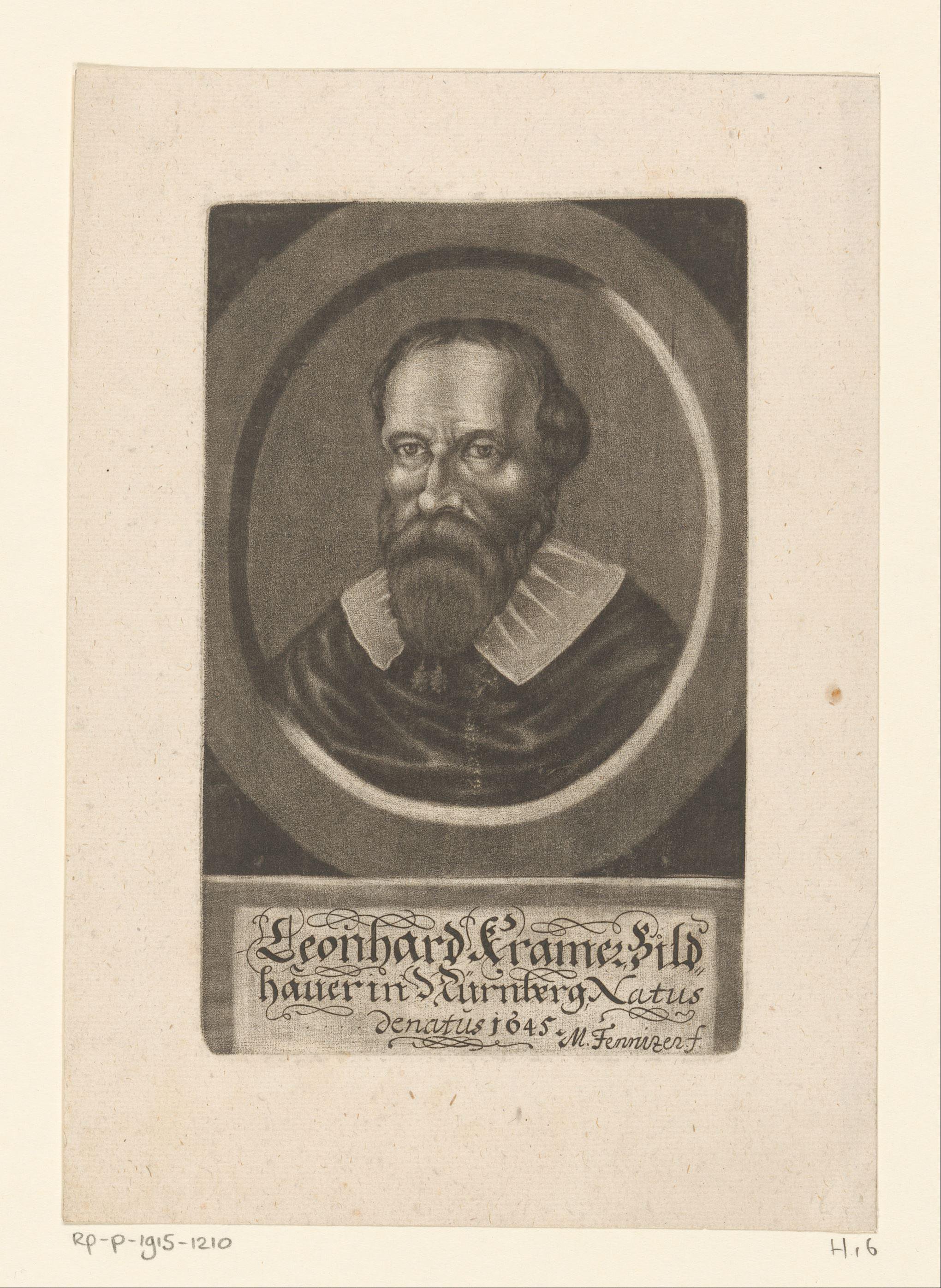 Portret van Leonhard Kramer