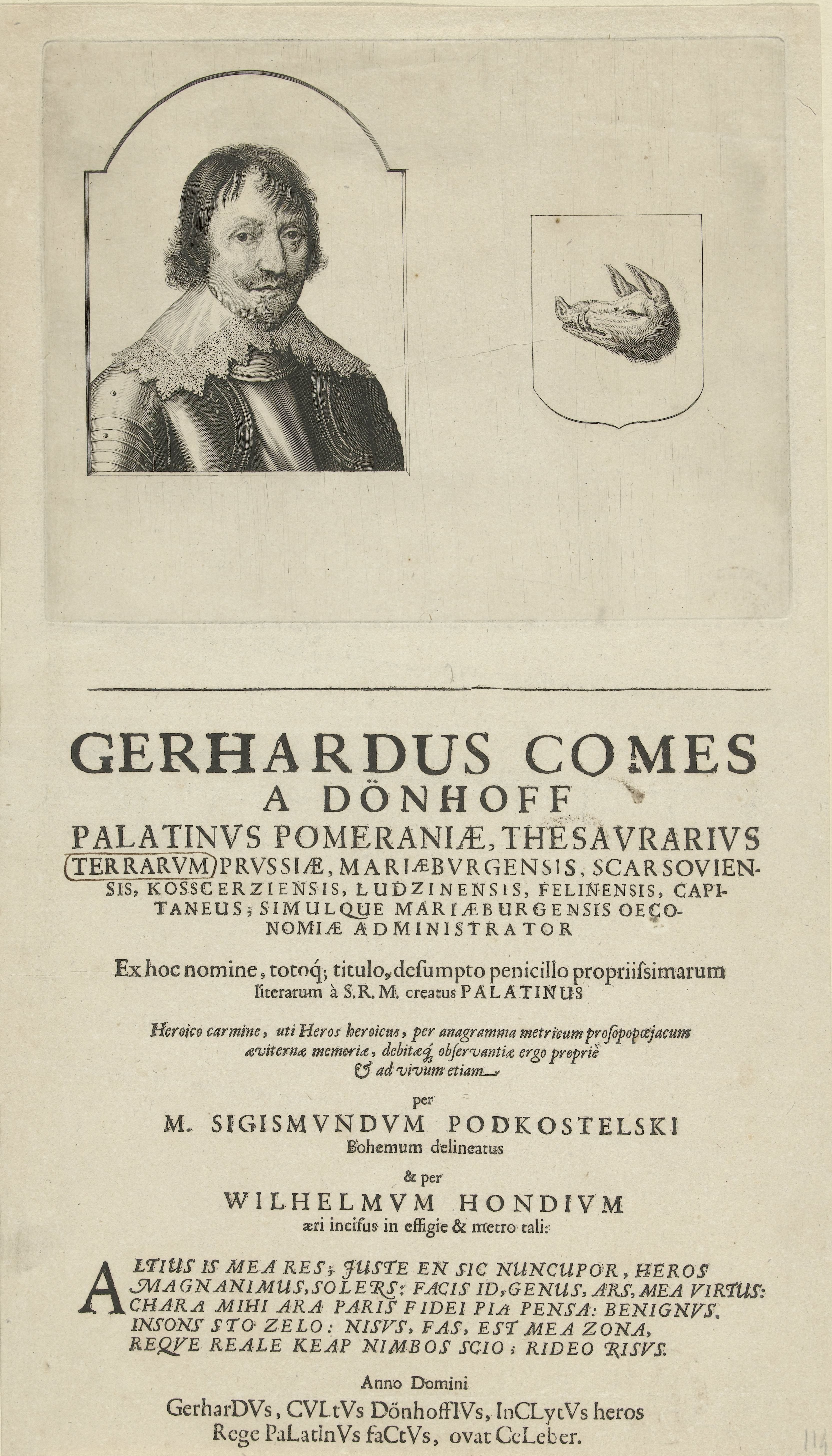 Portret van Gerard, graaf van Dönhoff