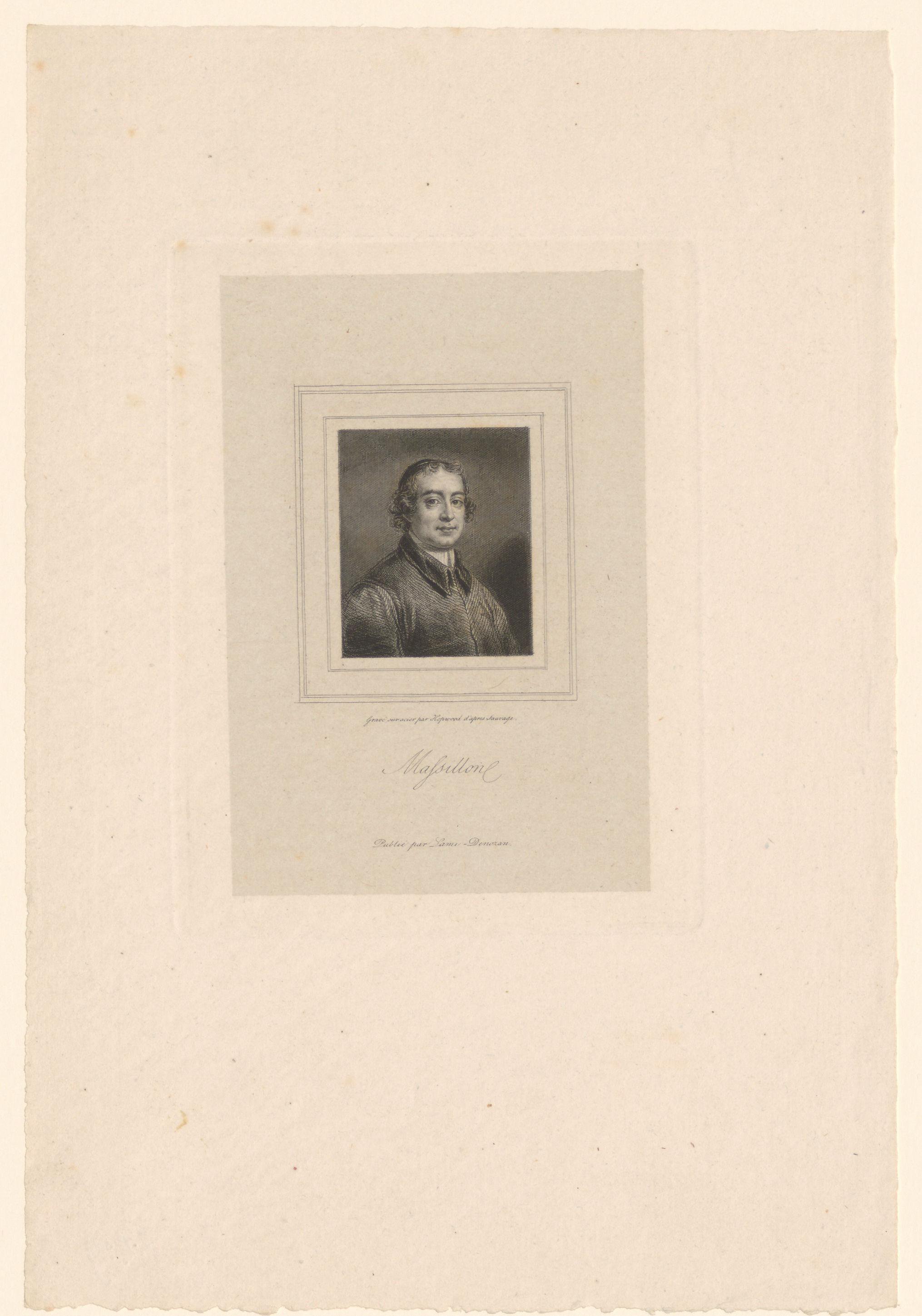 Portret van Jean-Baptiste Massillon