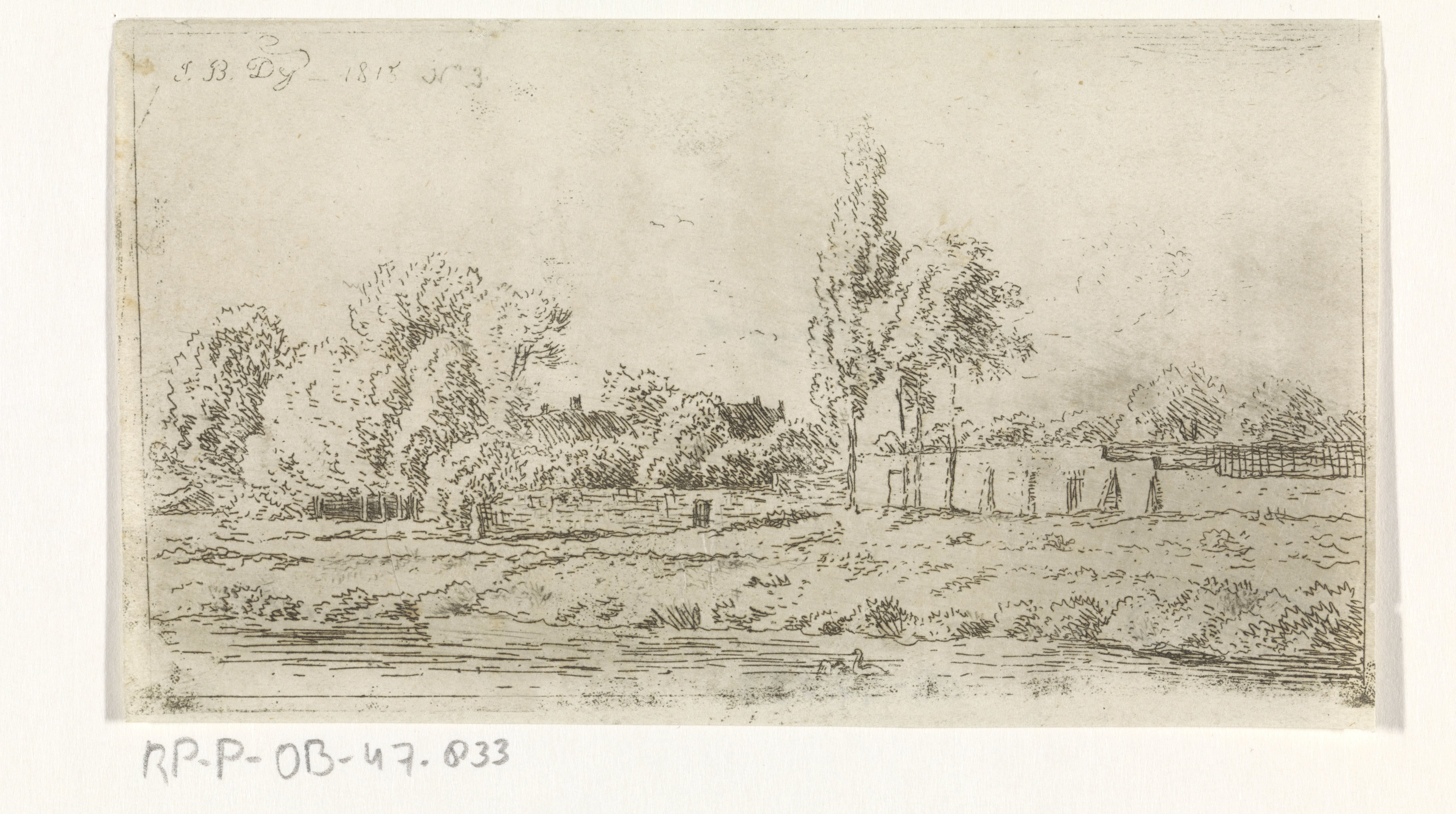 Landschap met boerderij