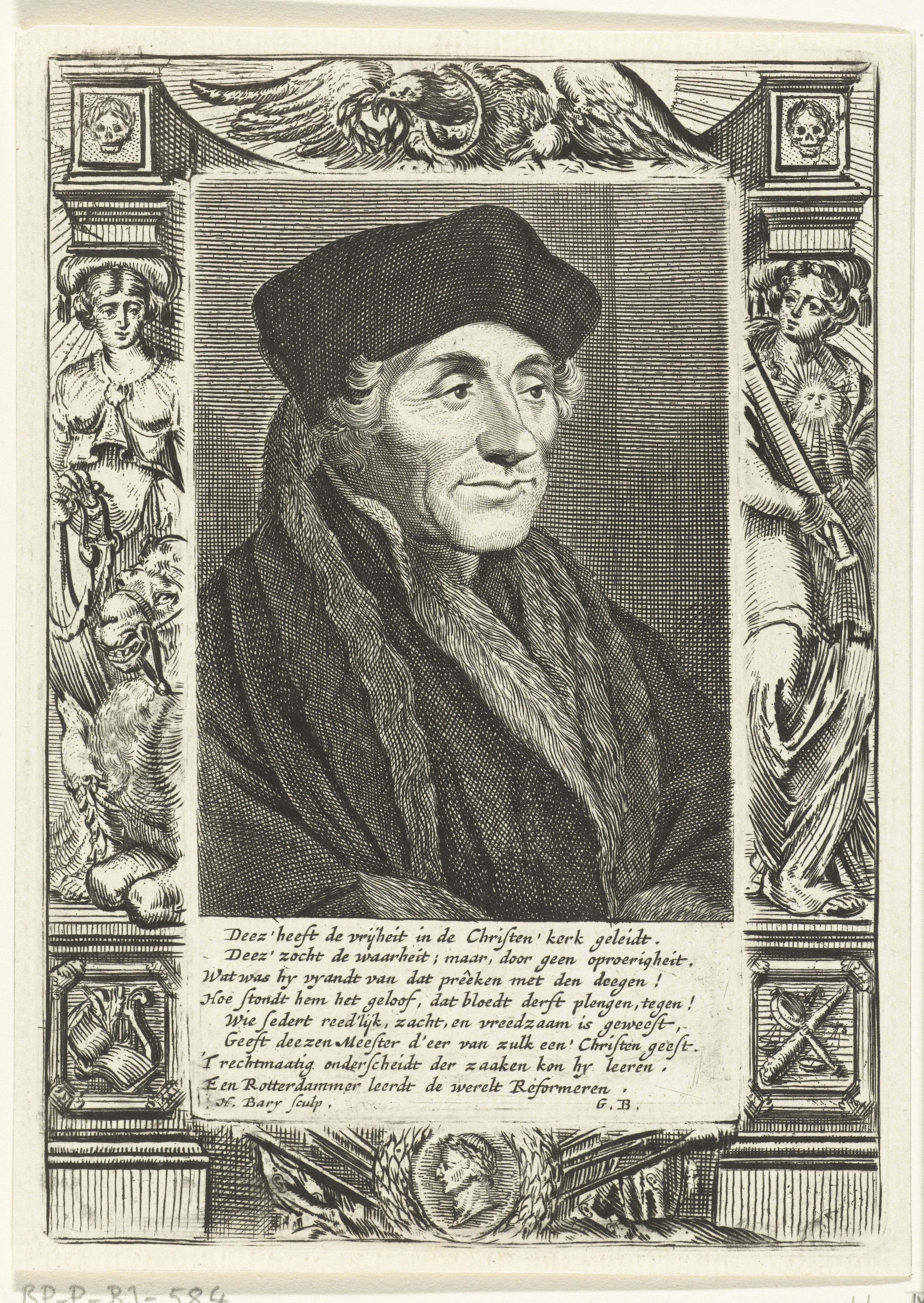 Portret van Desiderius Erasmus