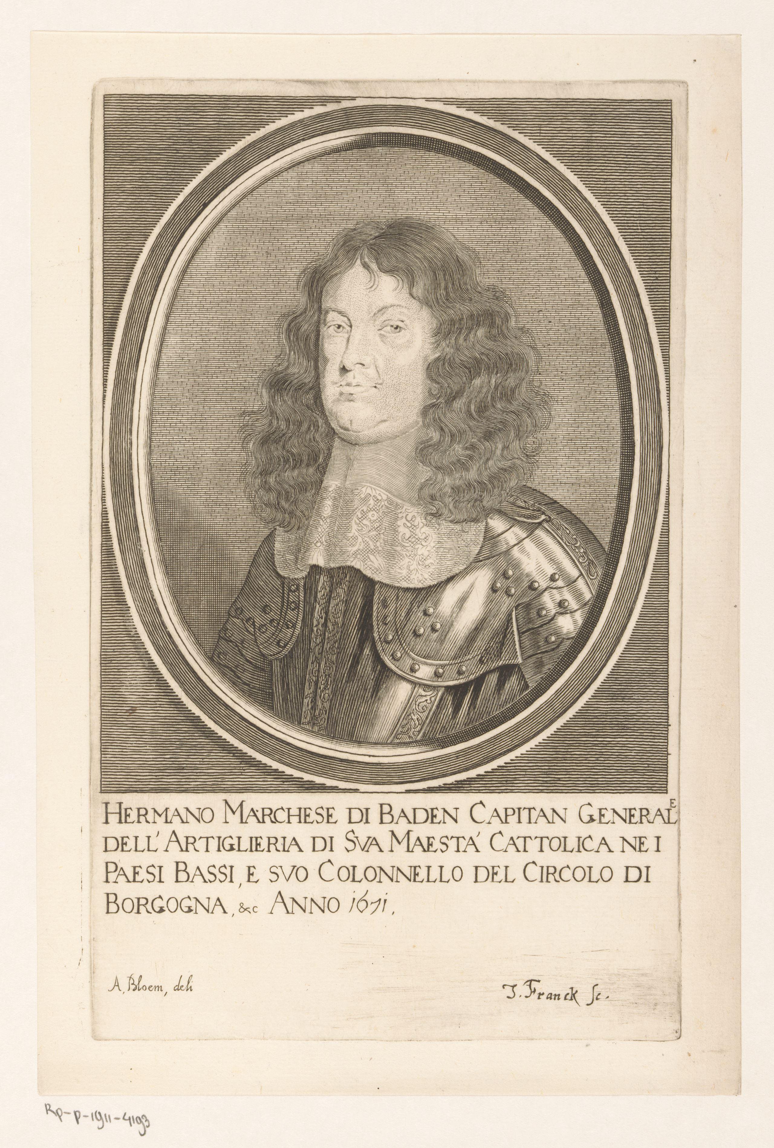 Portret van Hermann von Baden-Baden