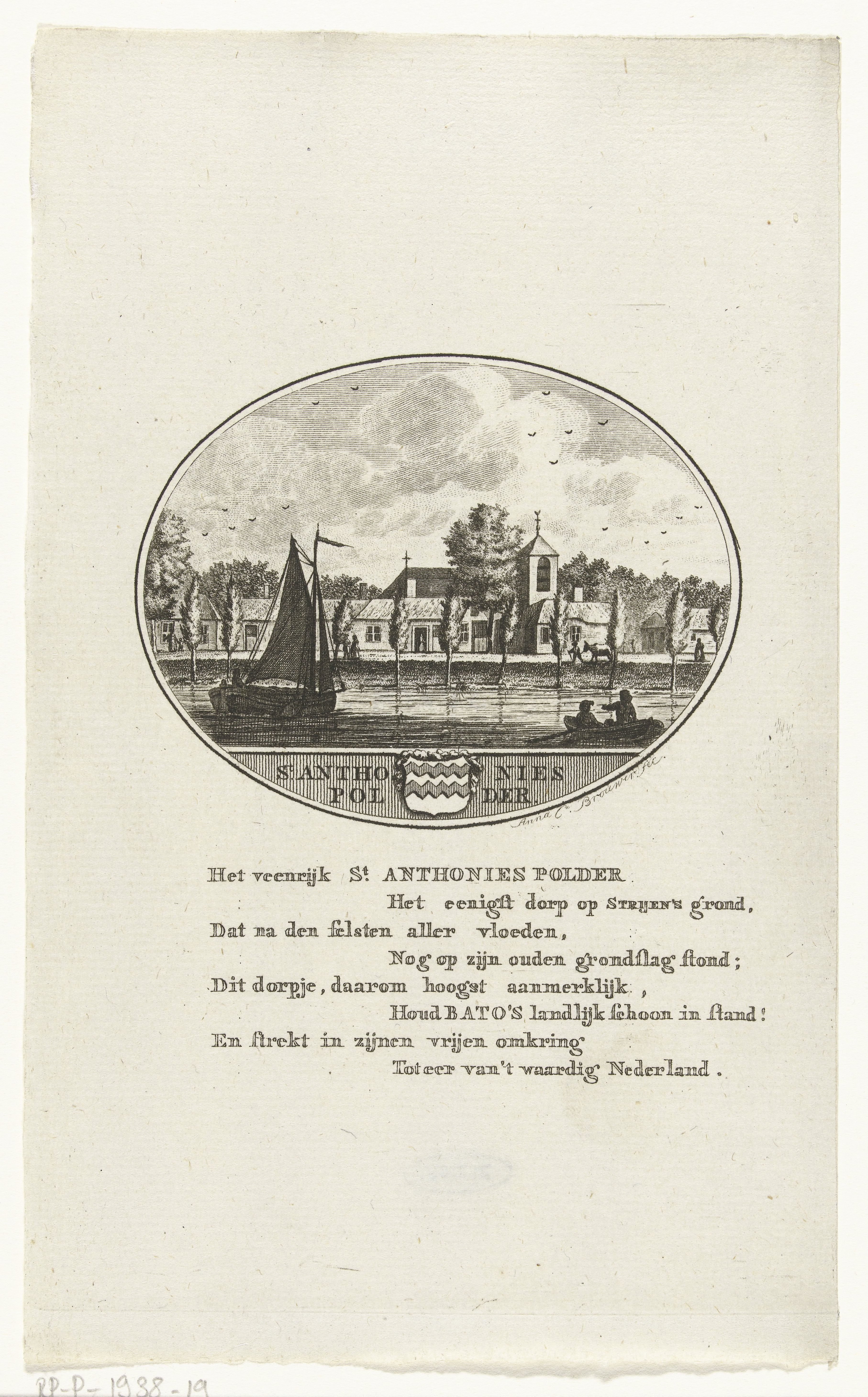Gezicht op het gehucht Sint Anthoniepolder
