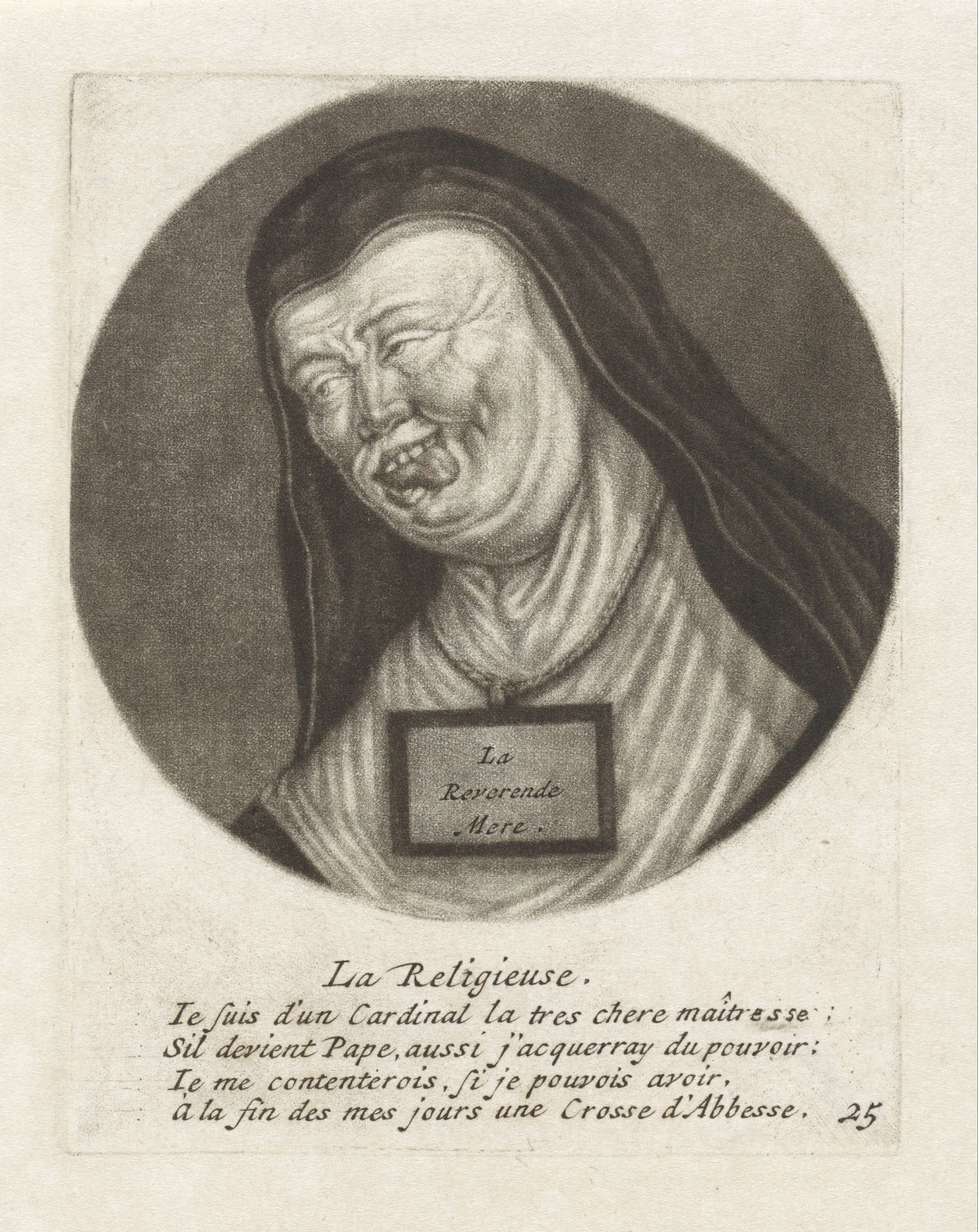 Caricatures of the French clergy under Louis XIV