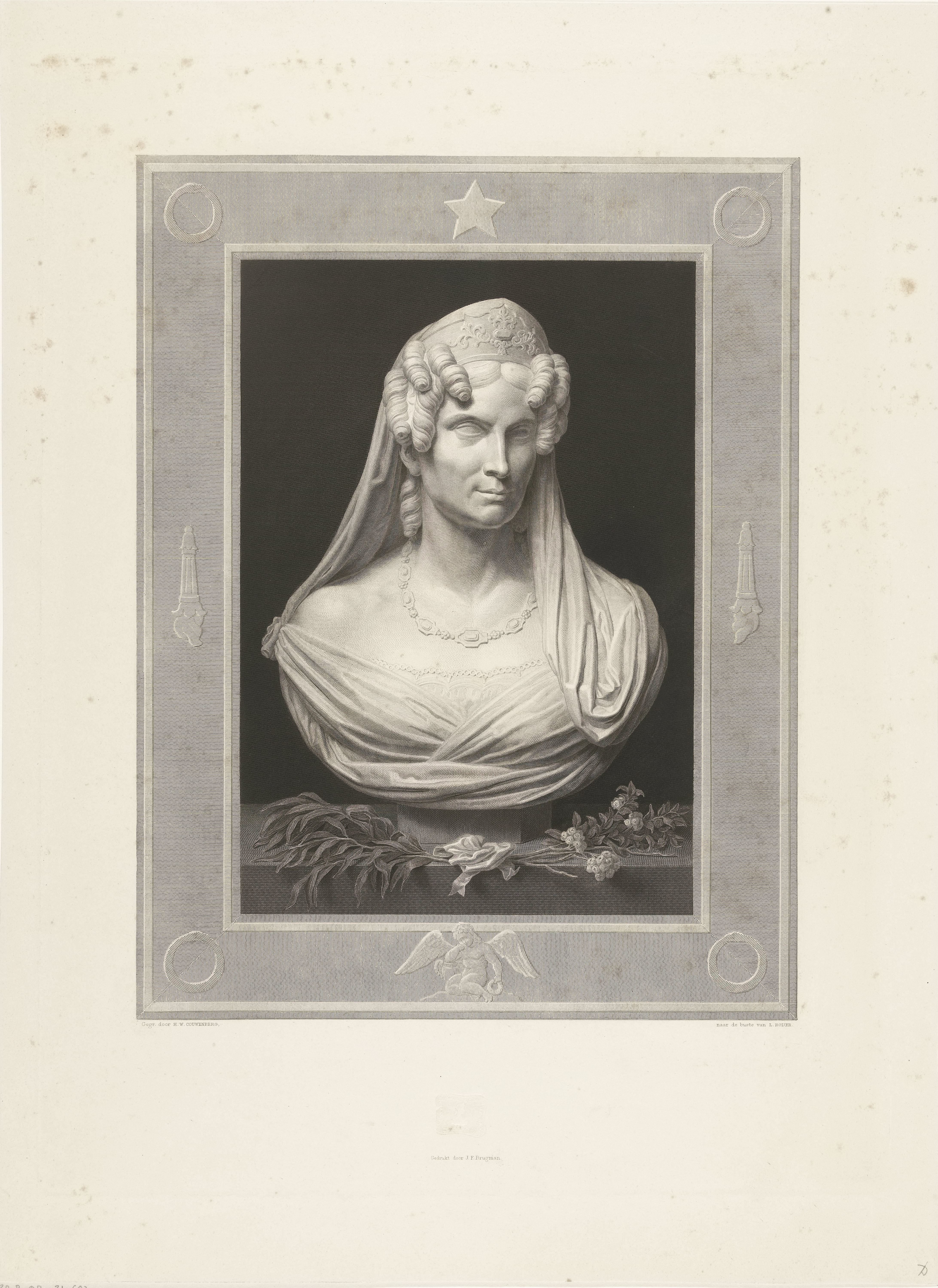 Buste van Wilhelmina van Pruisen
