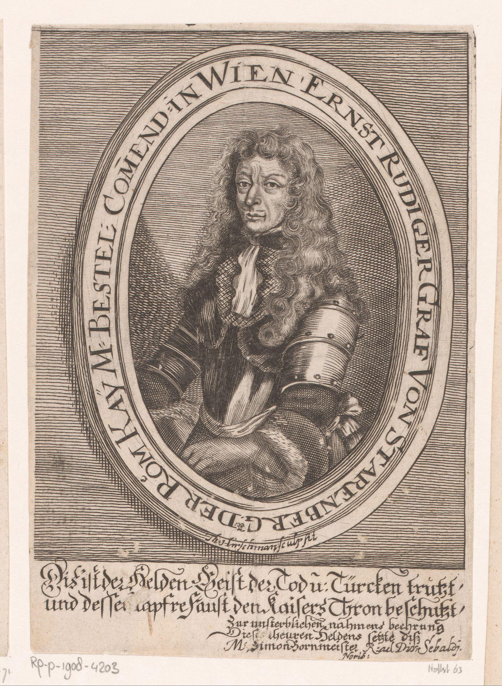 Portret van Ernst Rüdiger van Starhemberg