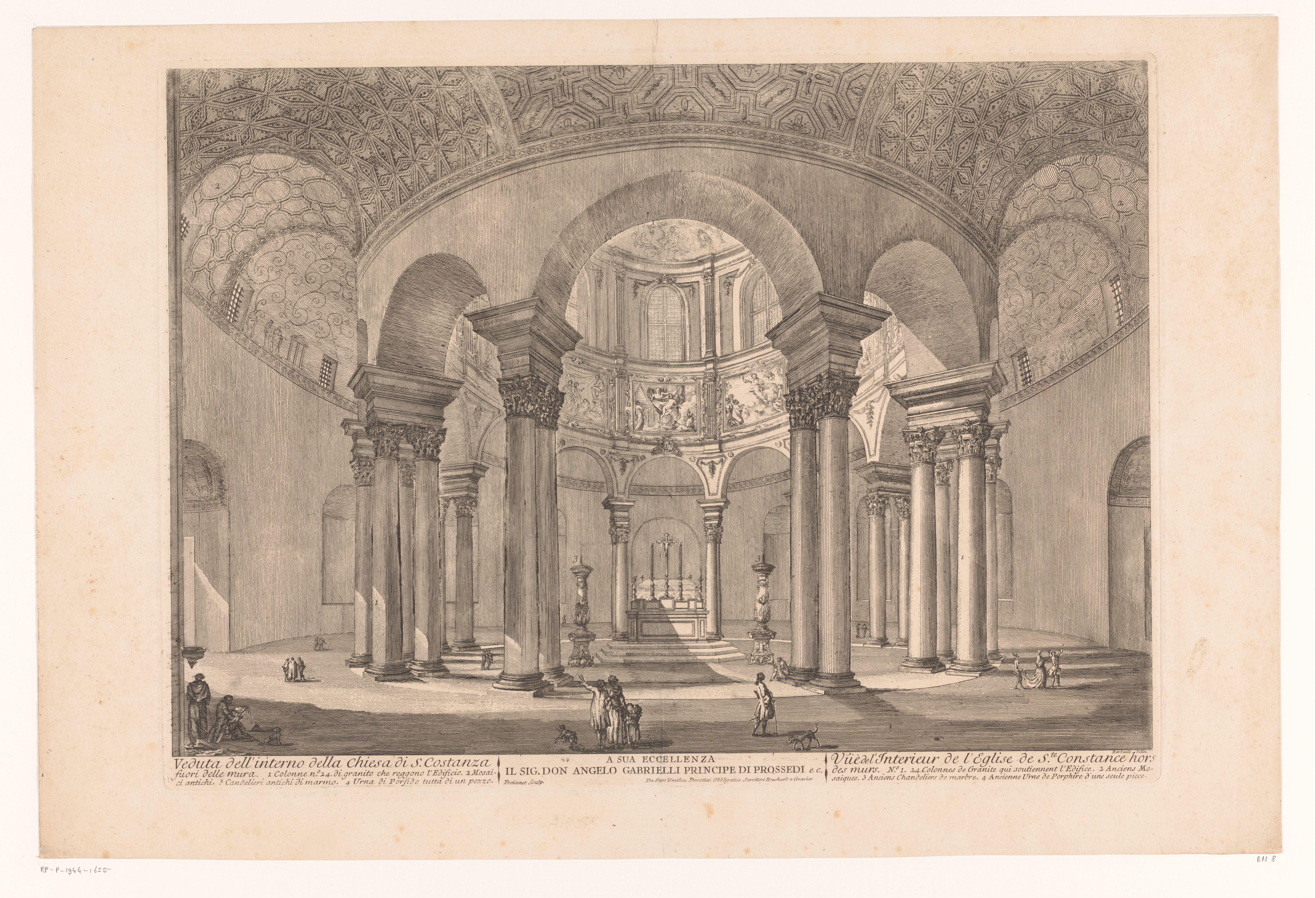 Interieur van de Santa Constanza