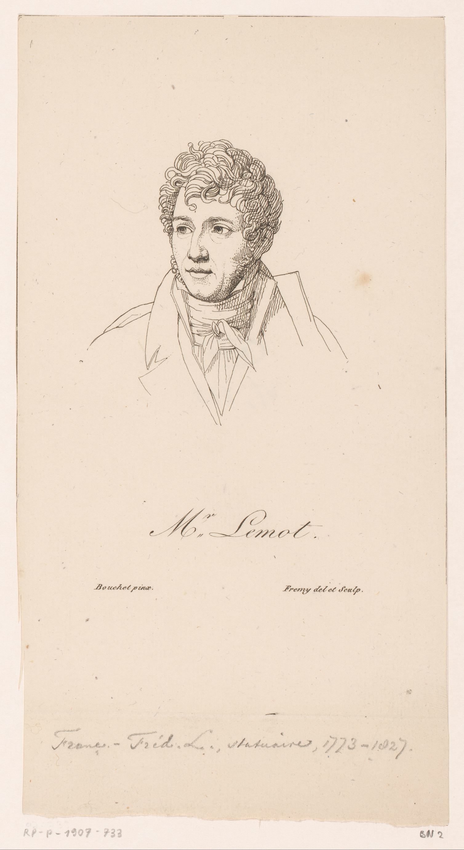 Portret van François-Frédéric Lemot