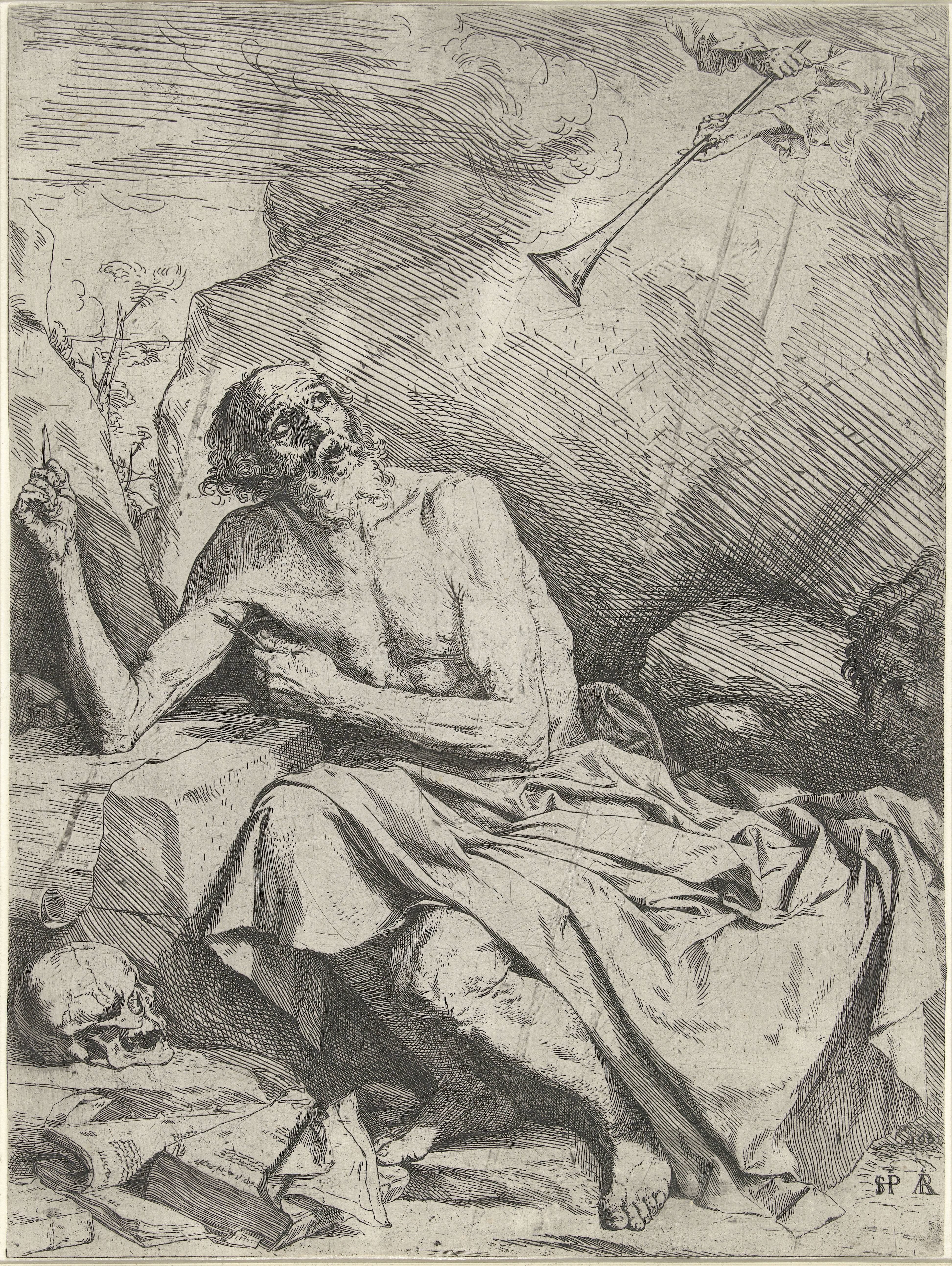 Heilige Hieronymus en de trompet