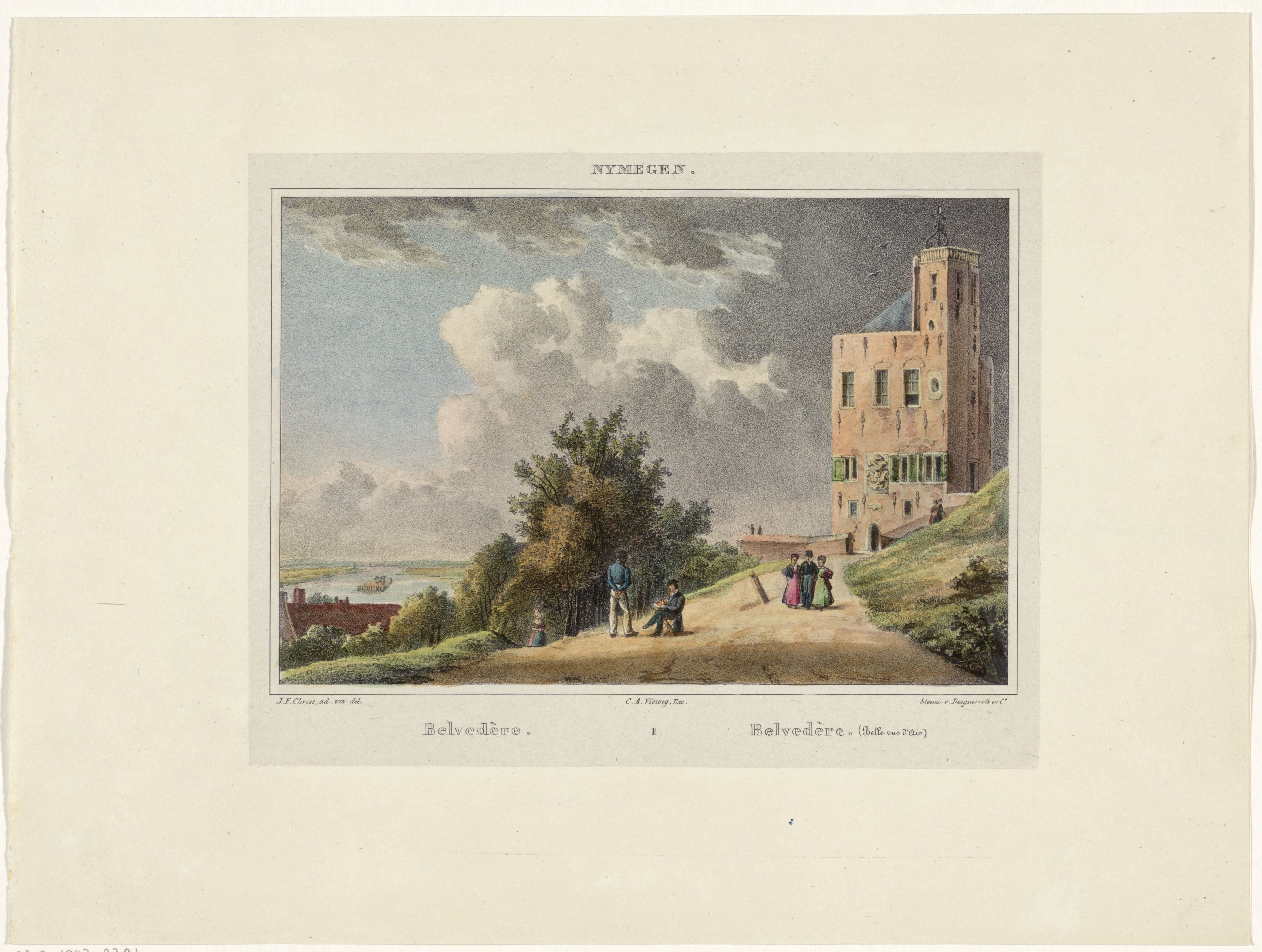 Gezicht op het Belvédère in Nijmegen