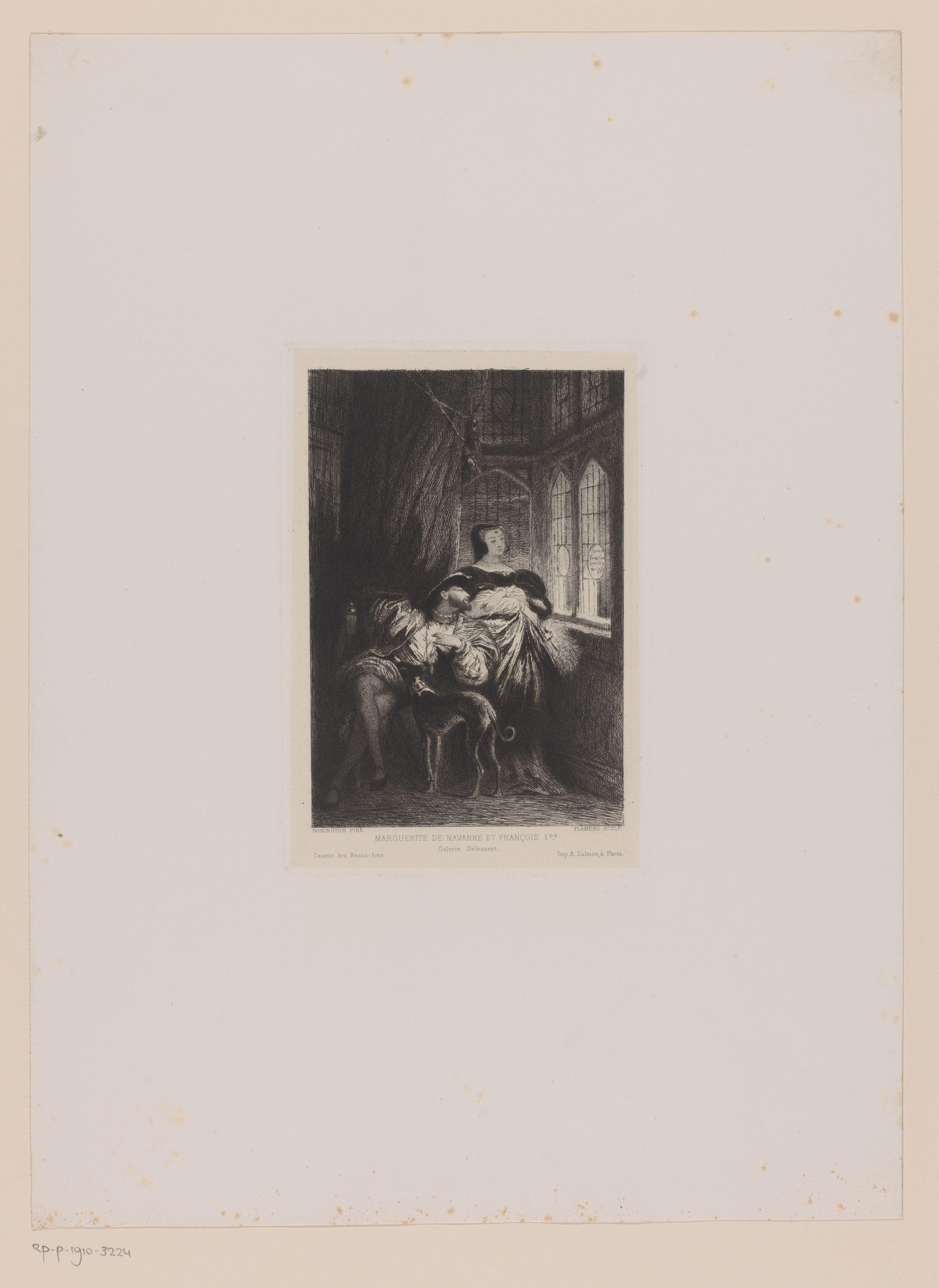 Dubbel portret van Margaretha van Valois en Frans I van Frankrijk