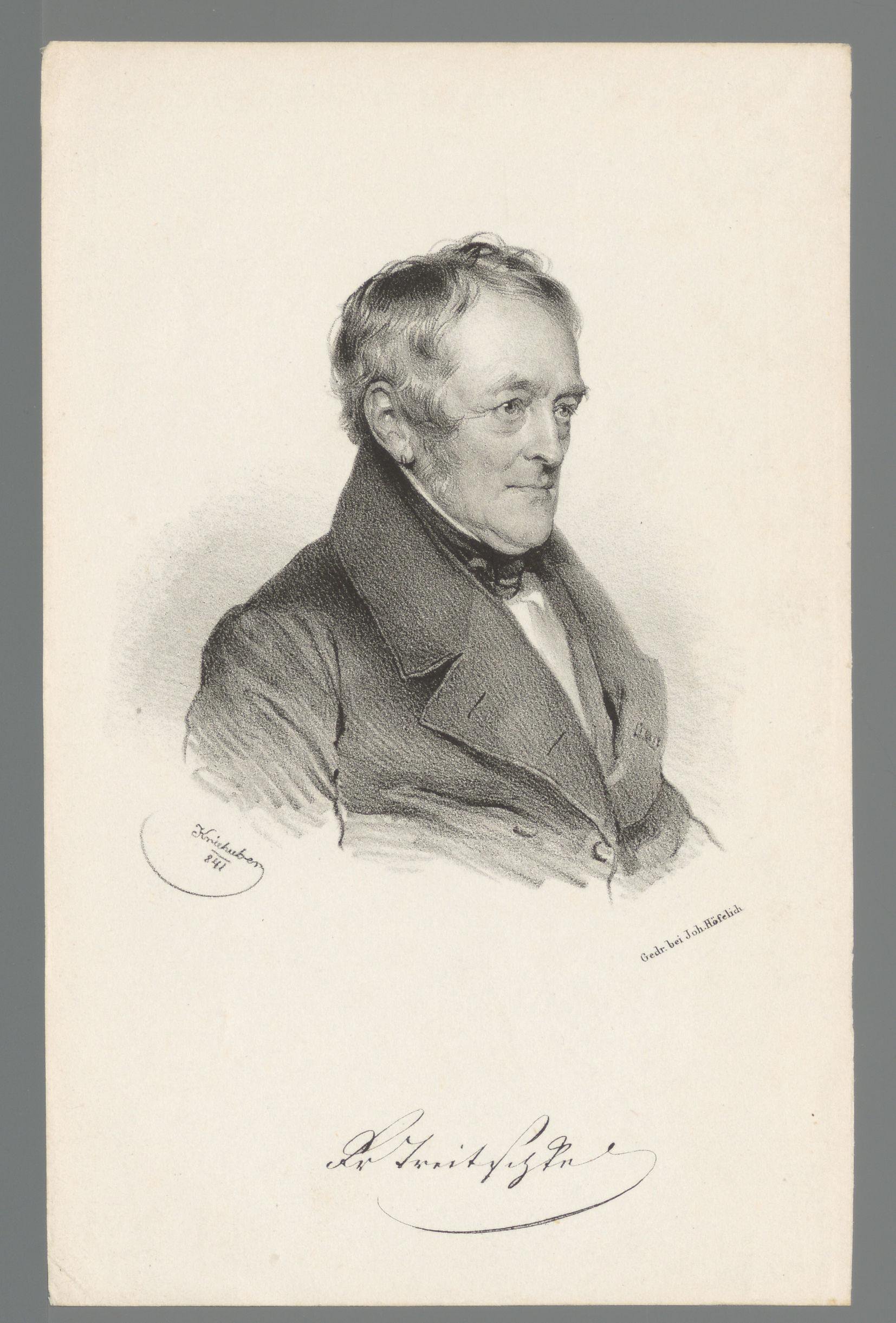 Portret van Georg Friedrich Treitschke