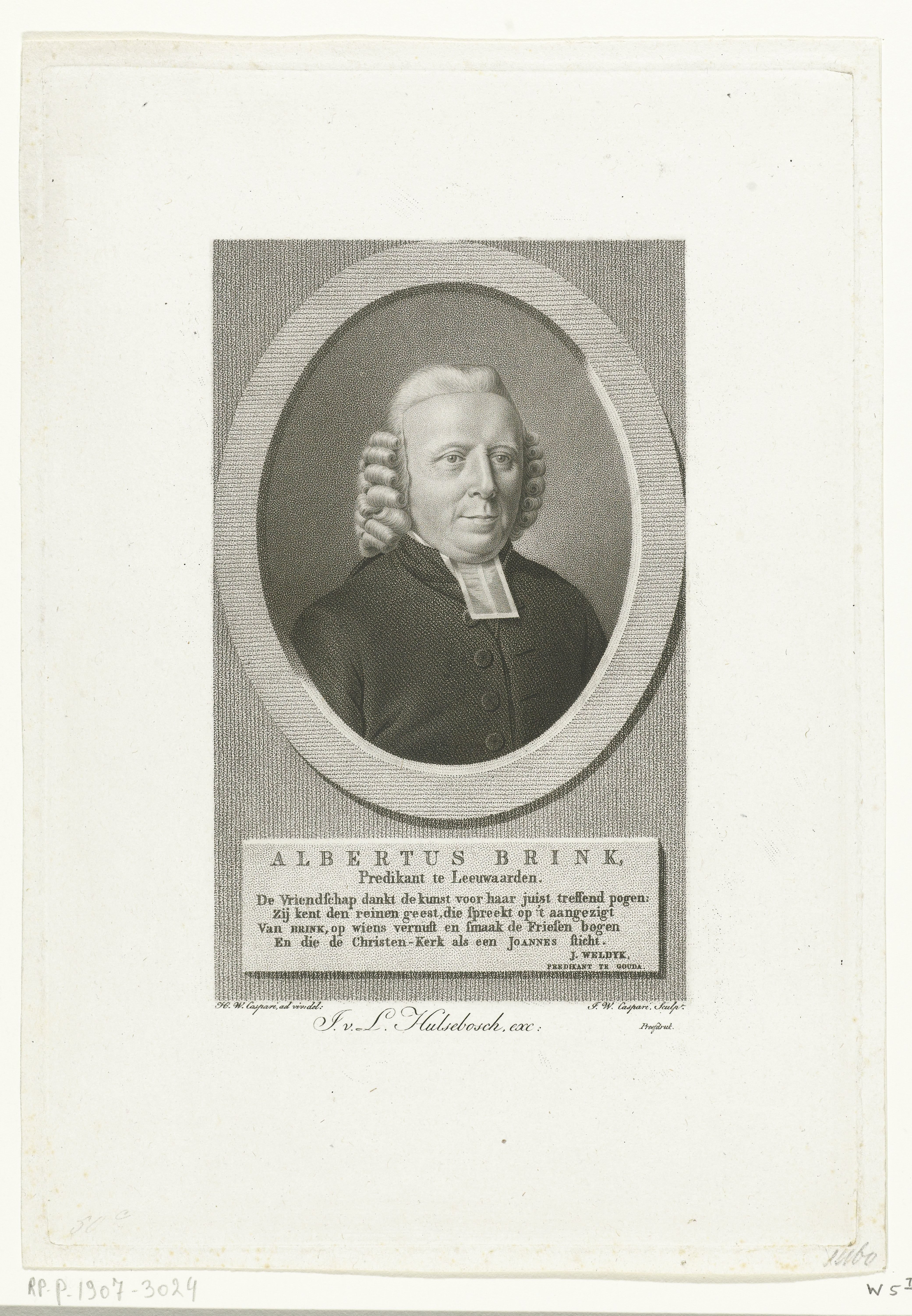 Portret van Albertus Brink
