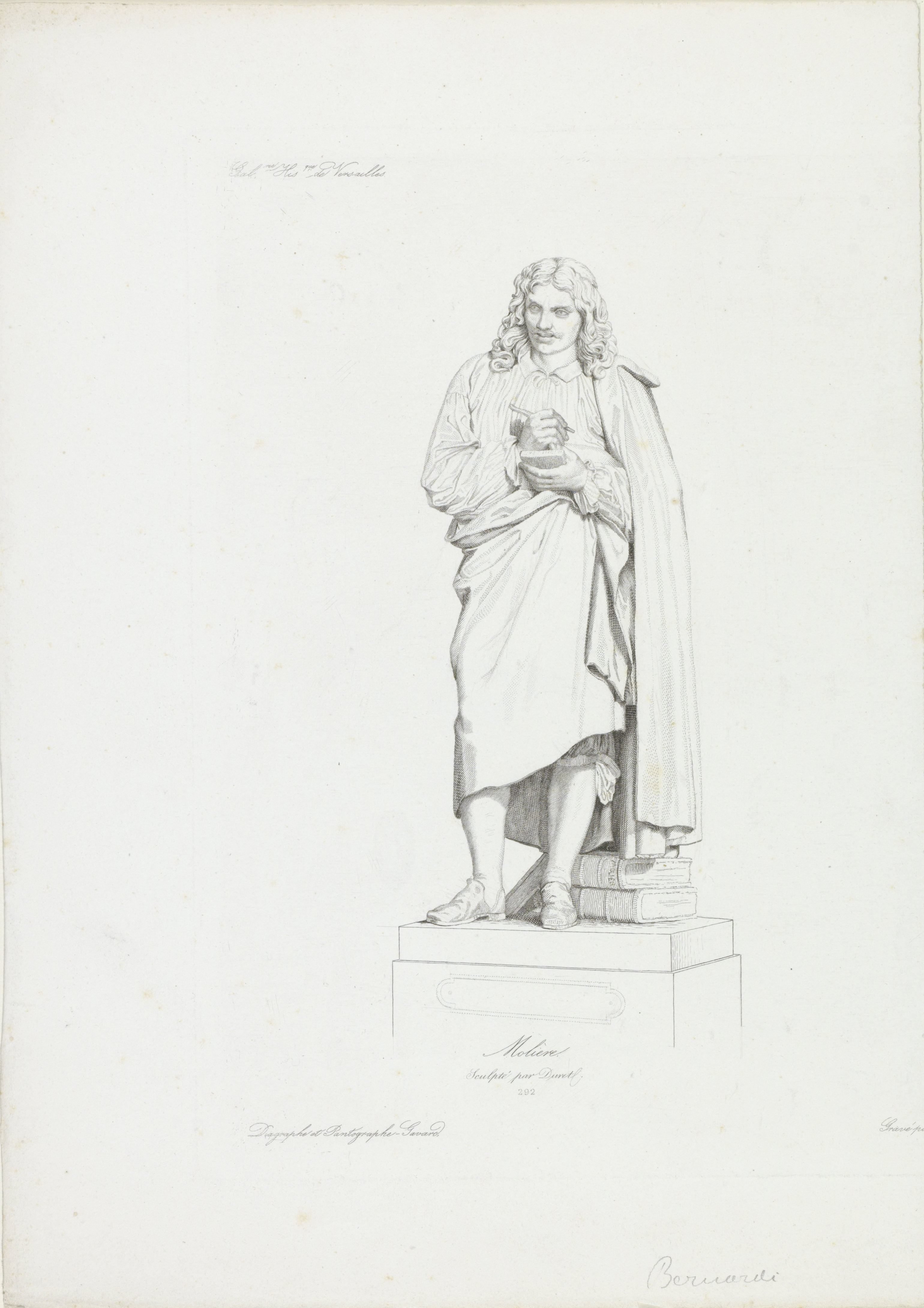 Sculptuur van Molière