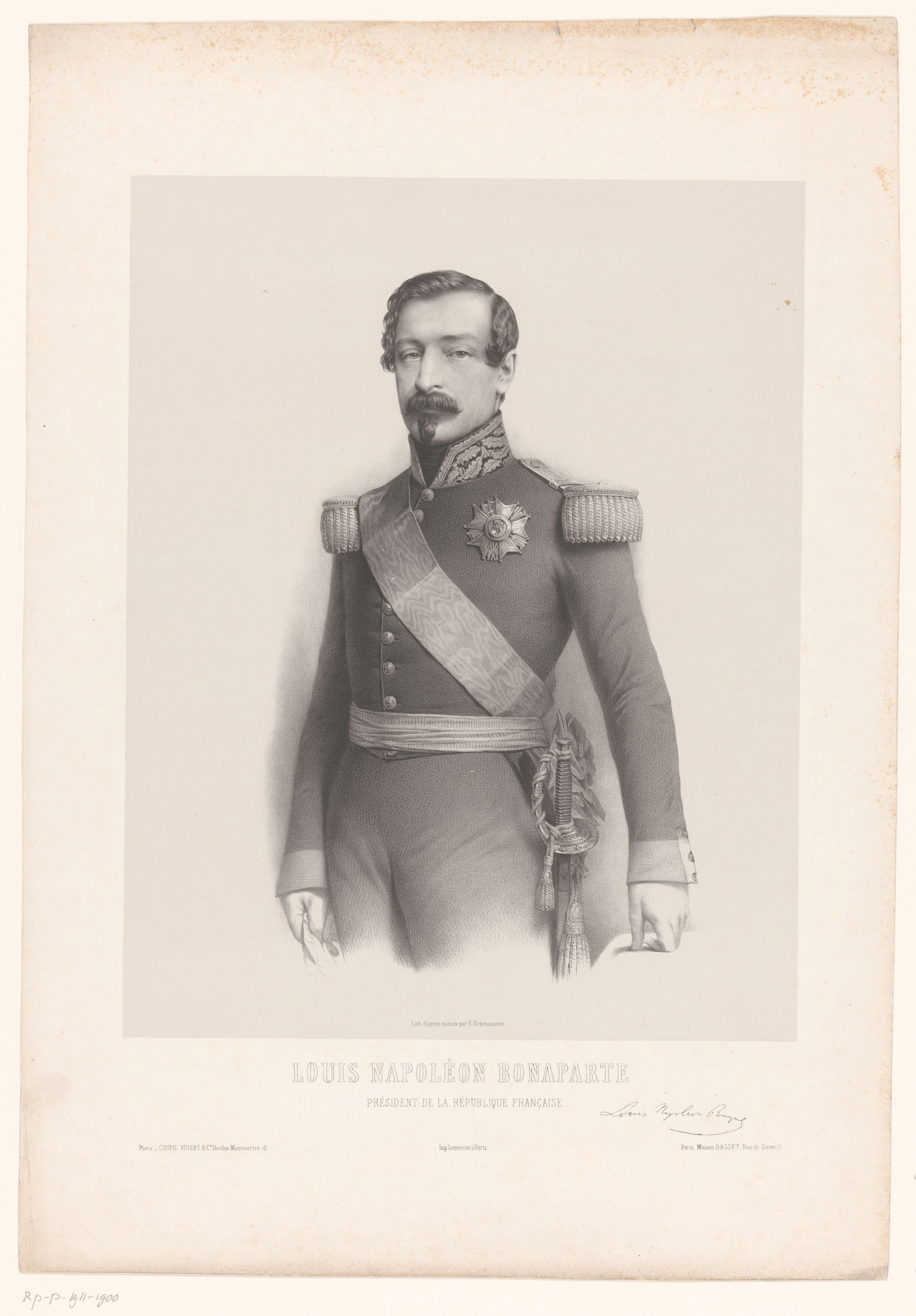 Portret van Napoleon Eugène Lodewijk Bonaparte