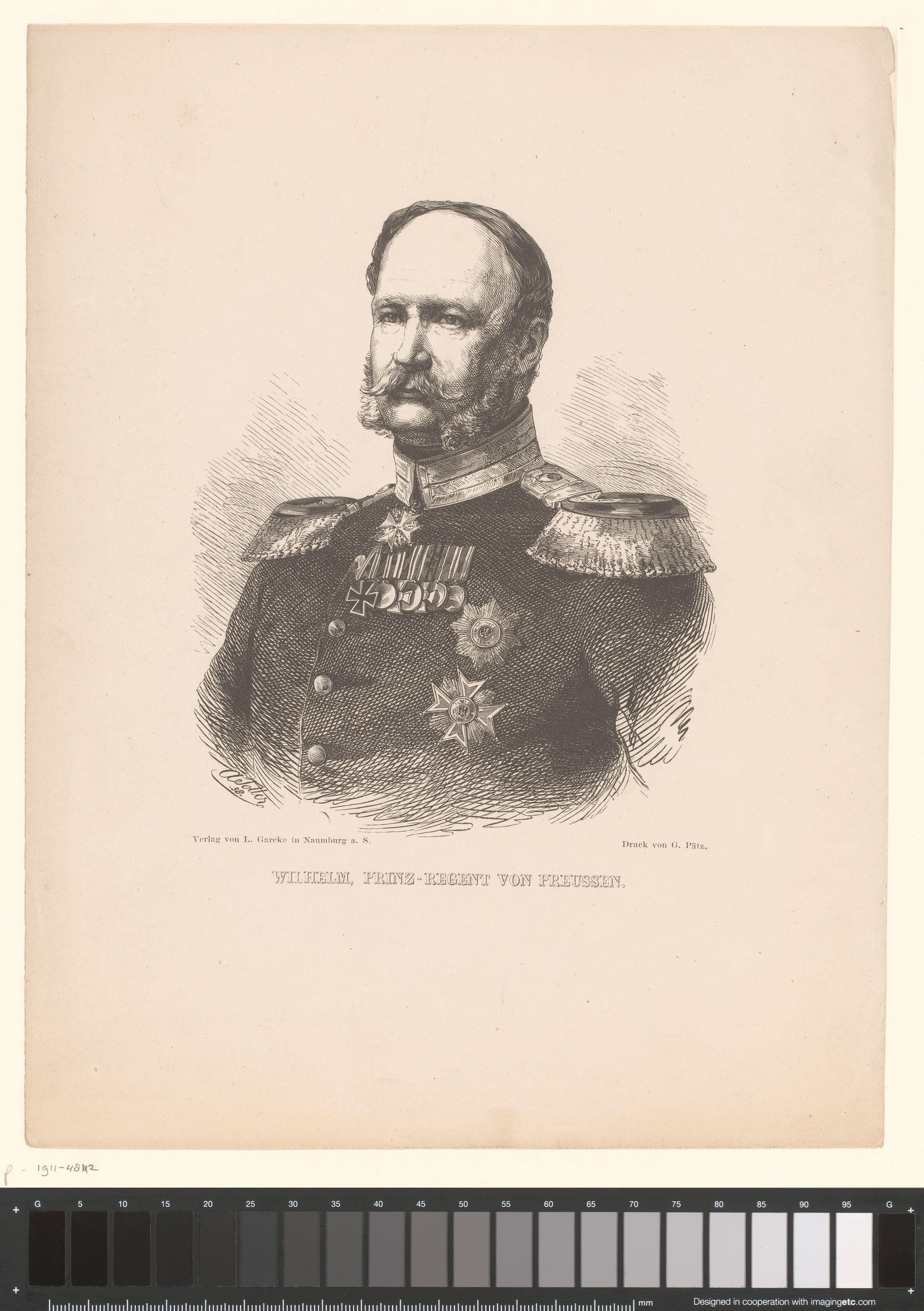 Portret van Wilhelm I, keizer van Duitsland