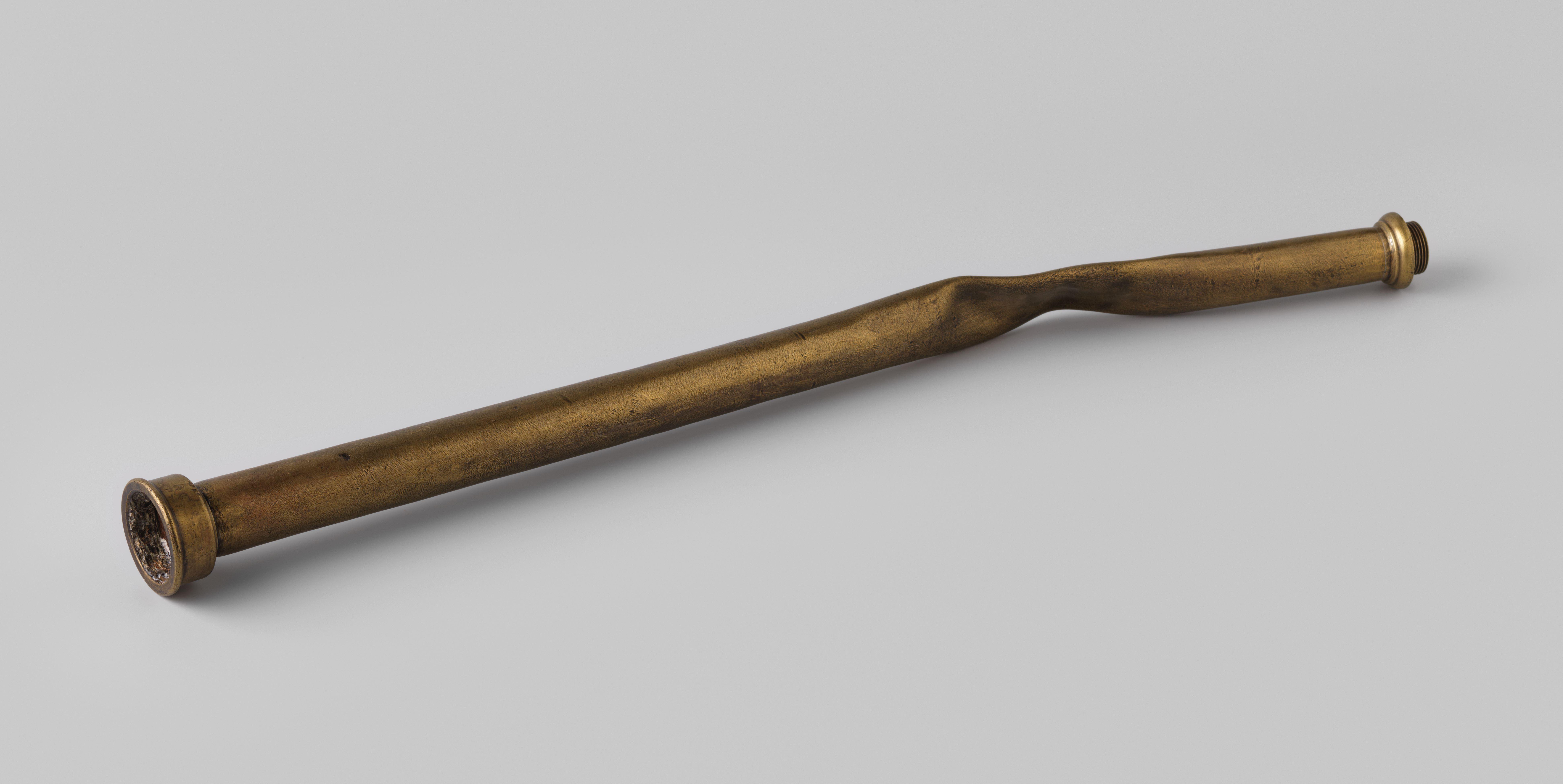 Nozzle of a fire engine from the wreck of the Dutch East India ship Hollandia