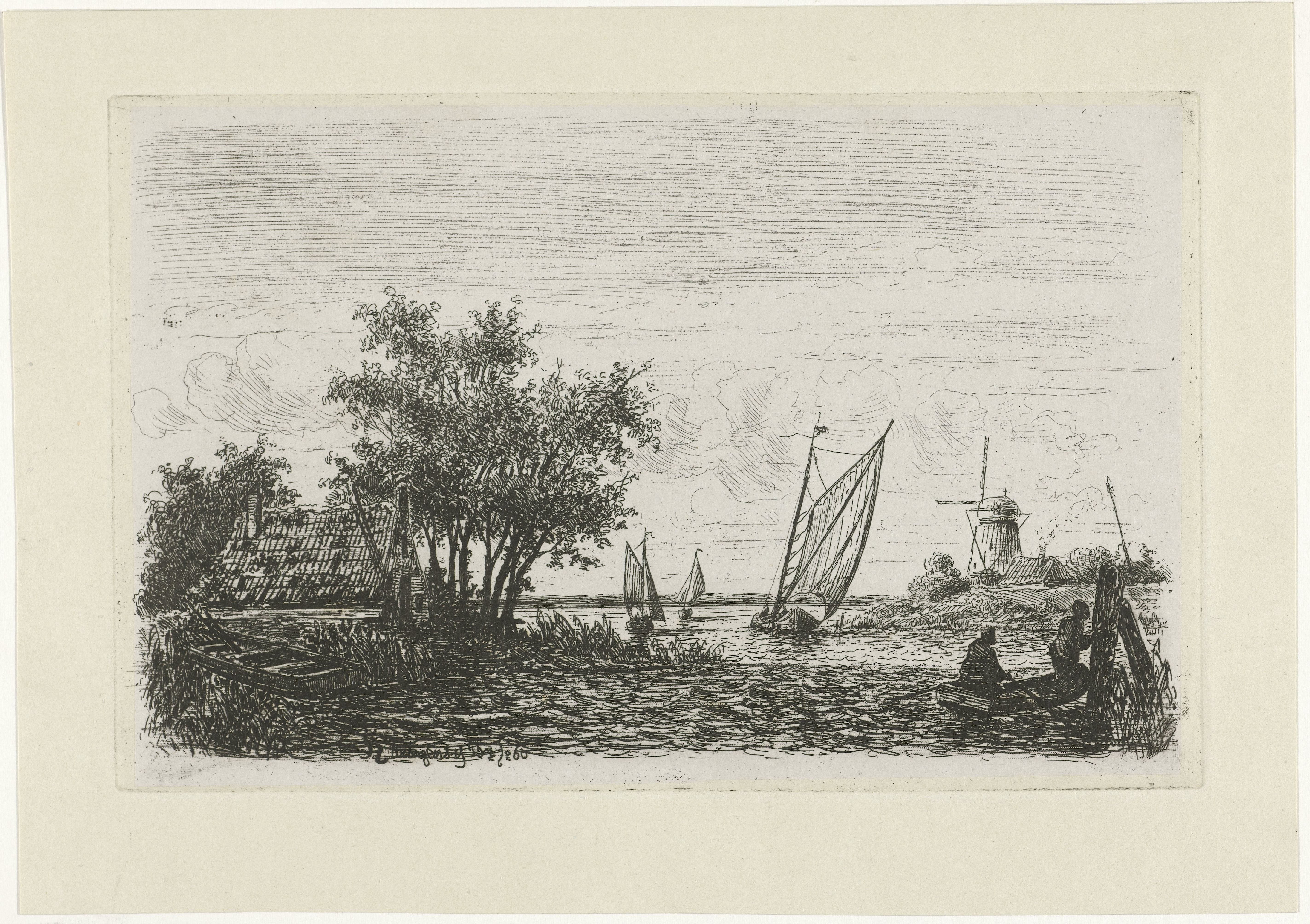 Boten op een meer