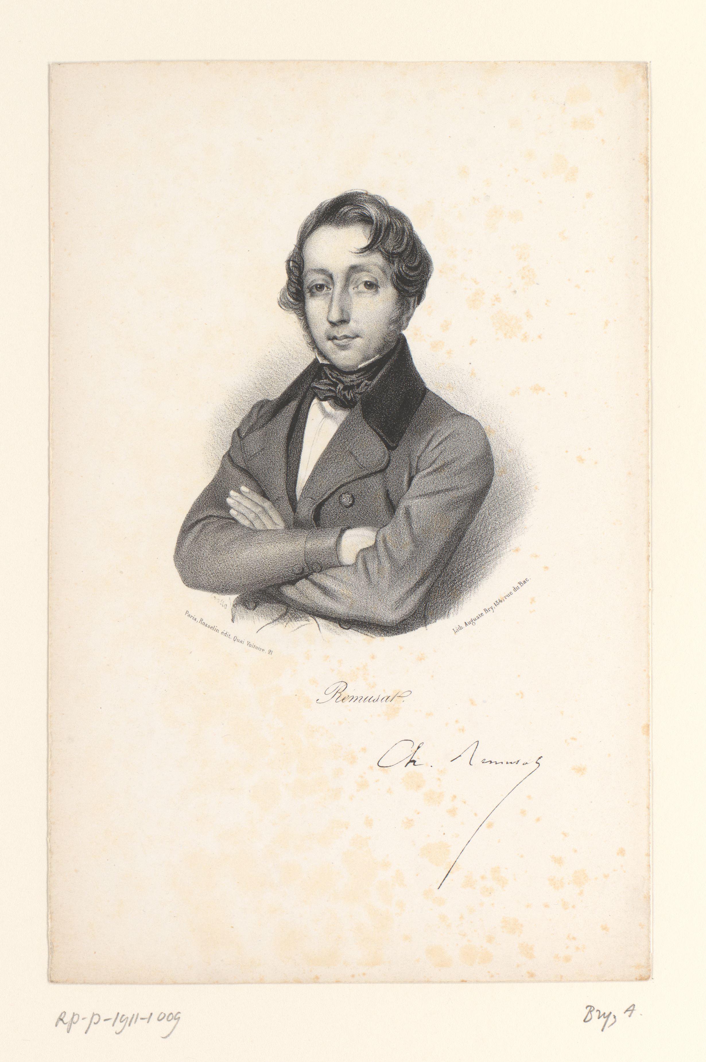 Portret van de filosoof Charles de Rémusat