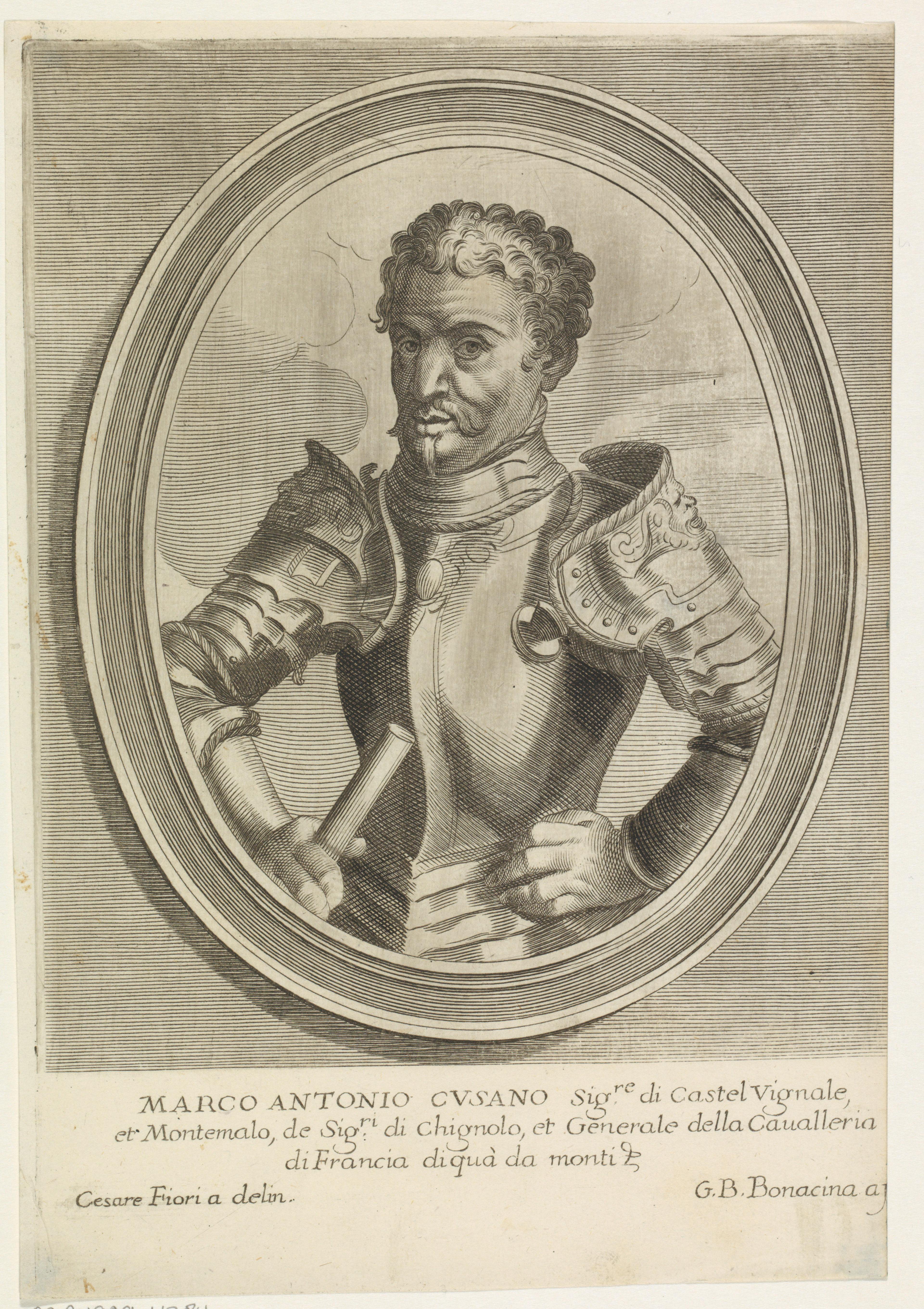 Portret van Marco Antonio Gusano