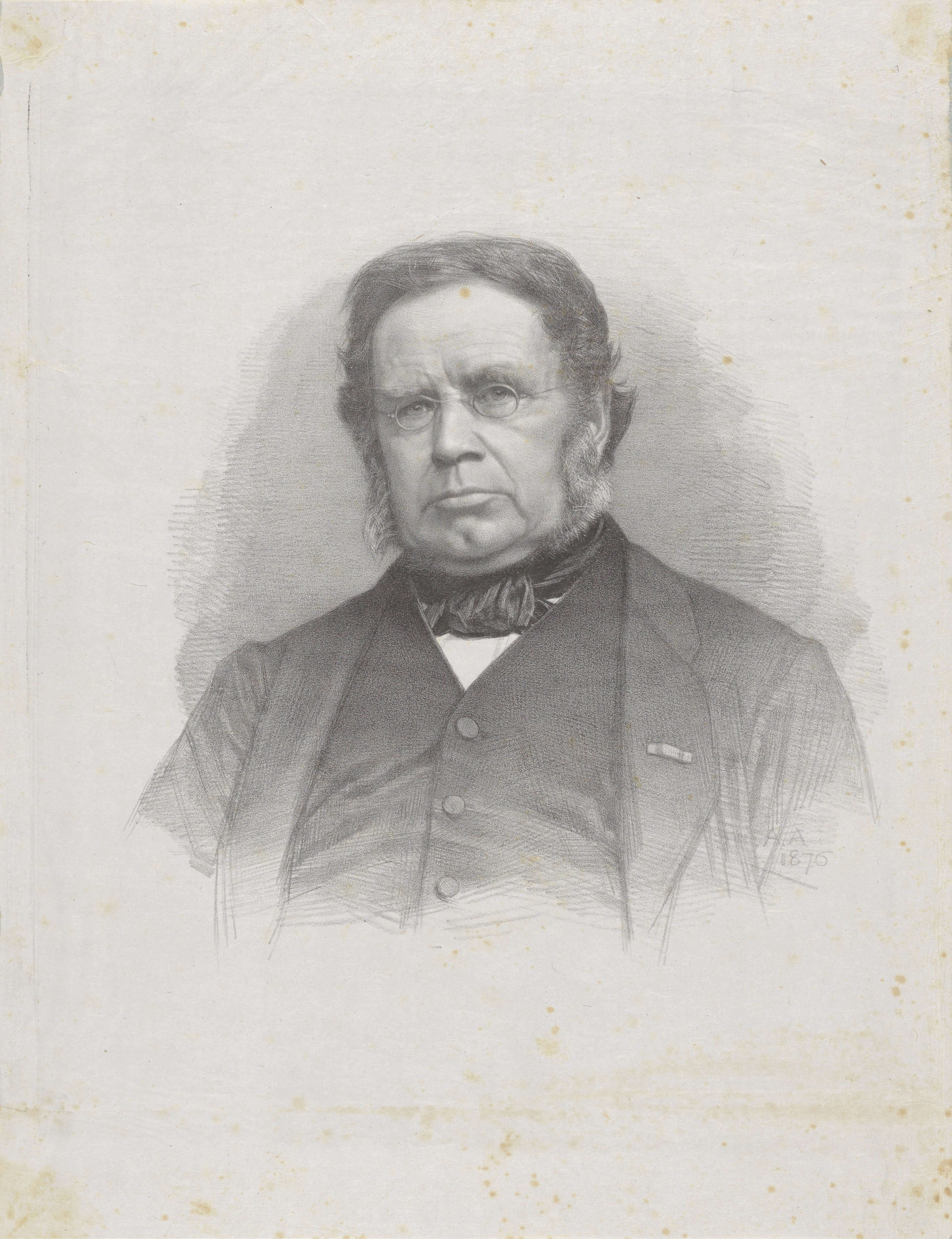Portret van dominee Ottho Gerhard Heldring